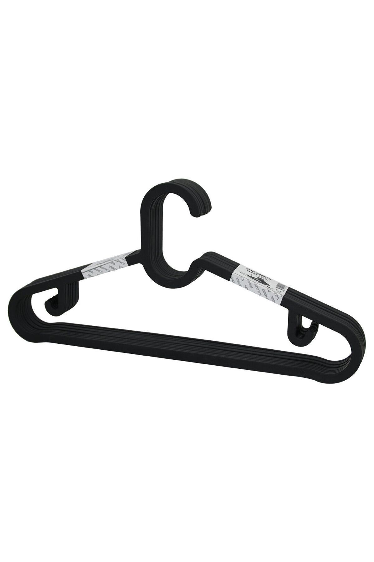 STOREMAX jvnnSHOP 10PCS PLASTİK - ANTRASİT GRİ ELBİSE ASKISI 646268