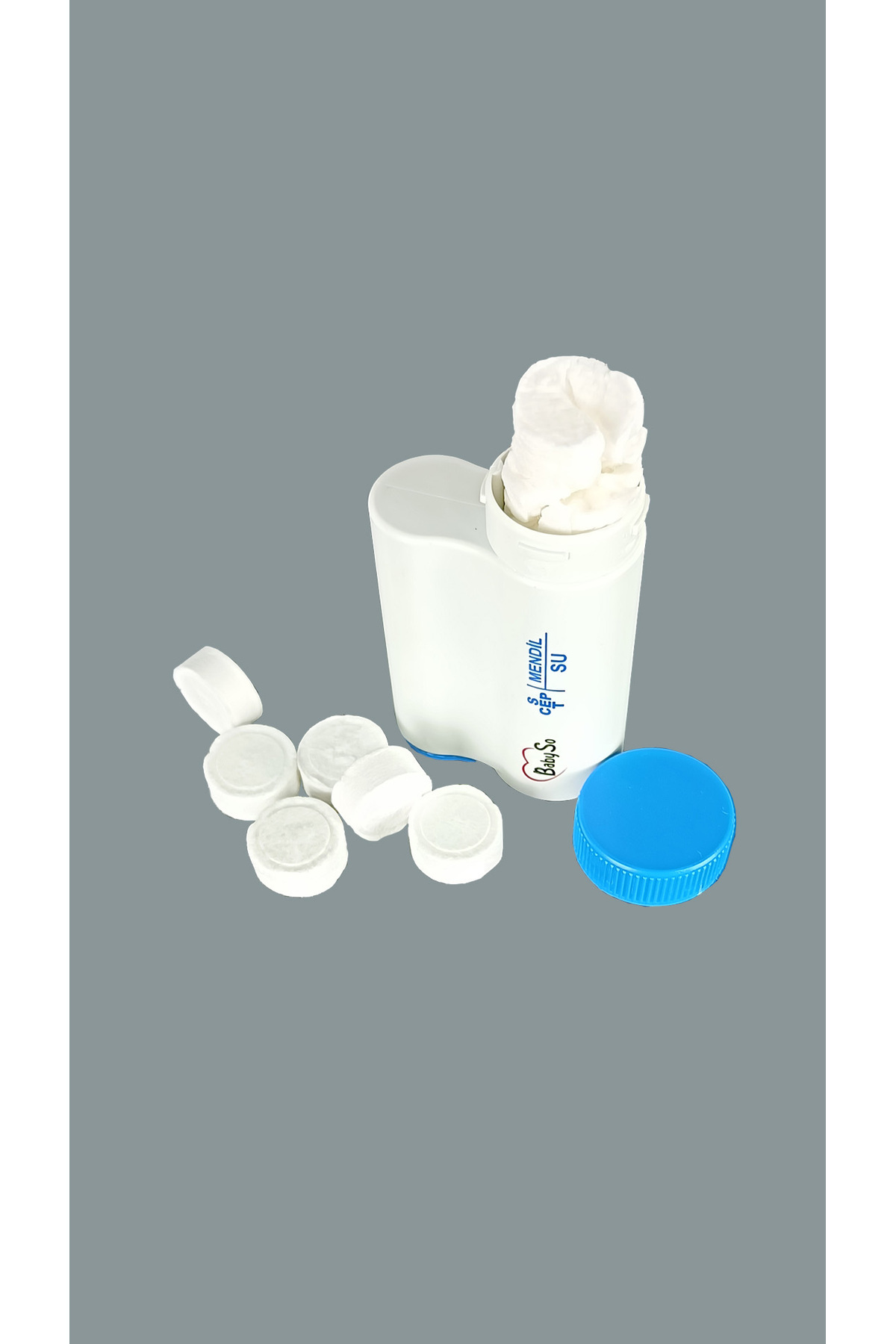 BABYSO Sıkıştırılmış Bebek Mendili Seyahat Seti 6 Mendil Kapasiteli fotoğrafı 7 (önizleme)