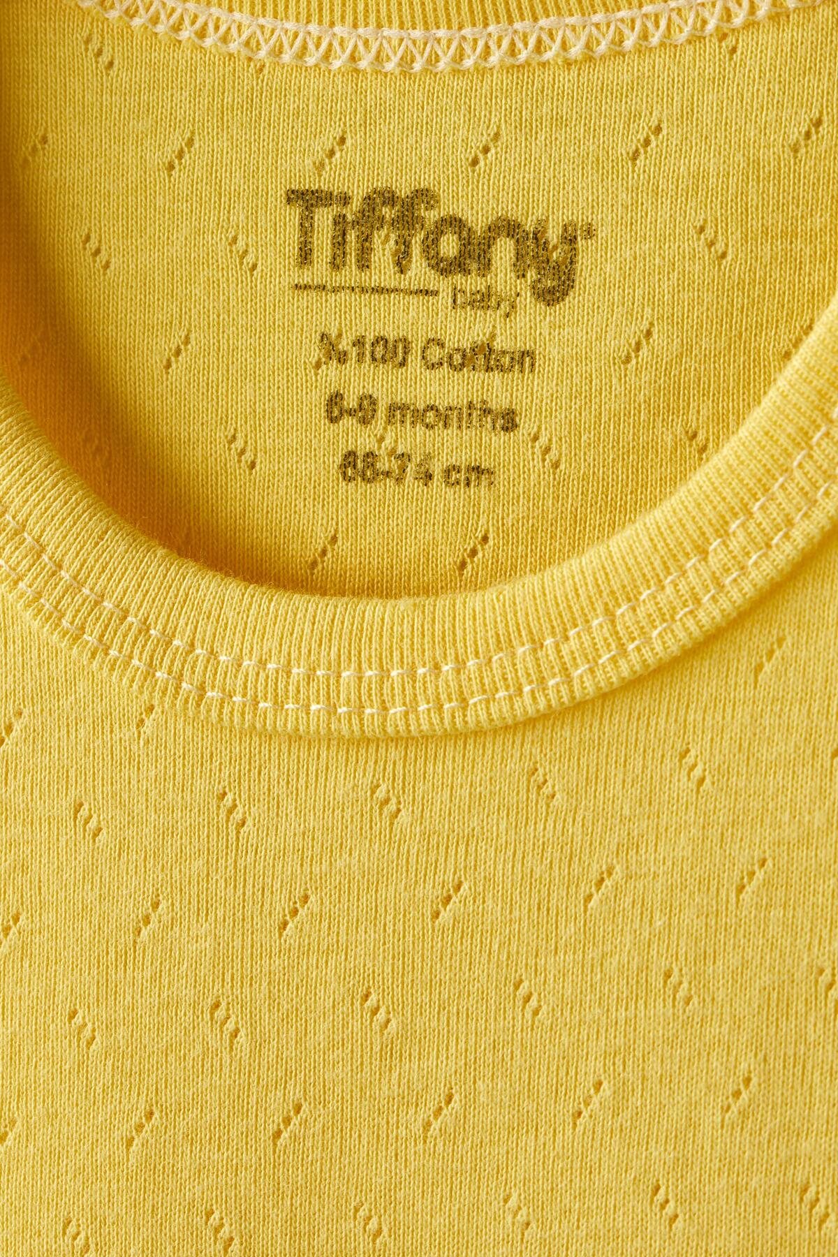 Tiffany Baby %100 Pamuk Nefes Alan Jakarlı Bebek Atlet Badi 0 36 Ay fotoğrafı 3 (önizleme)