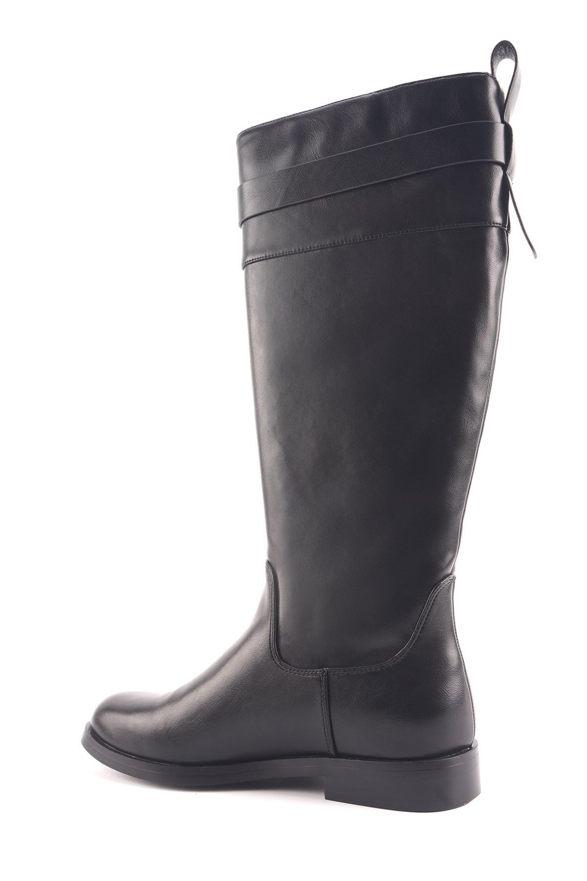 چکمه مشکی زنانه های مسطح سیاه 4PR Nine West
