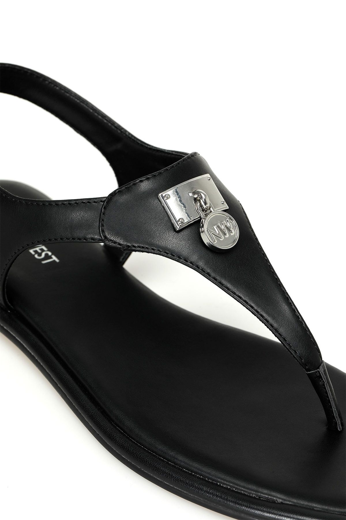 صندل مشکی زنانه 4FX FLAT اورجینال Nine West