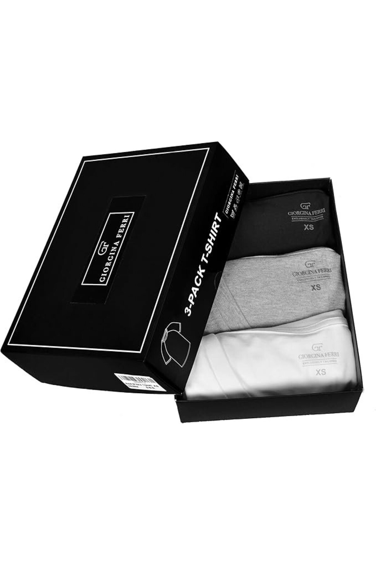 GIORGINA FERRI  3'lü Kutu Premium Kadın V Yaka Tee T-shirt Rosie - Görsel 8