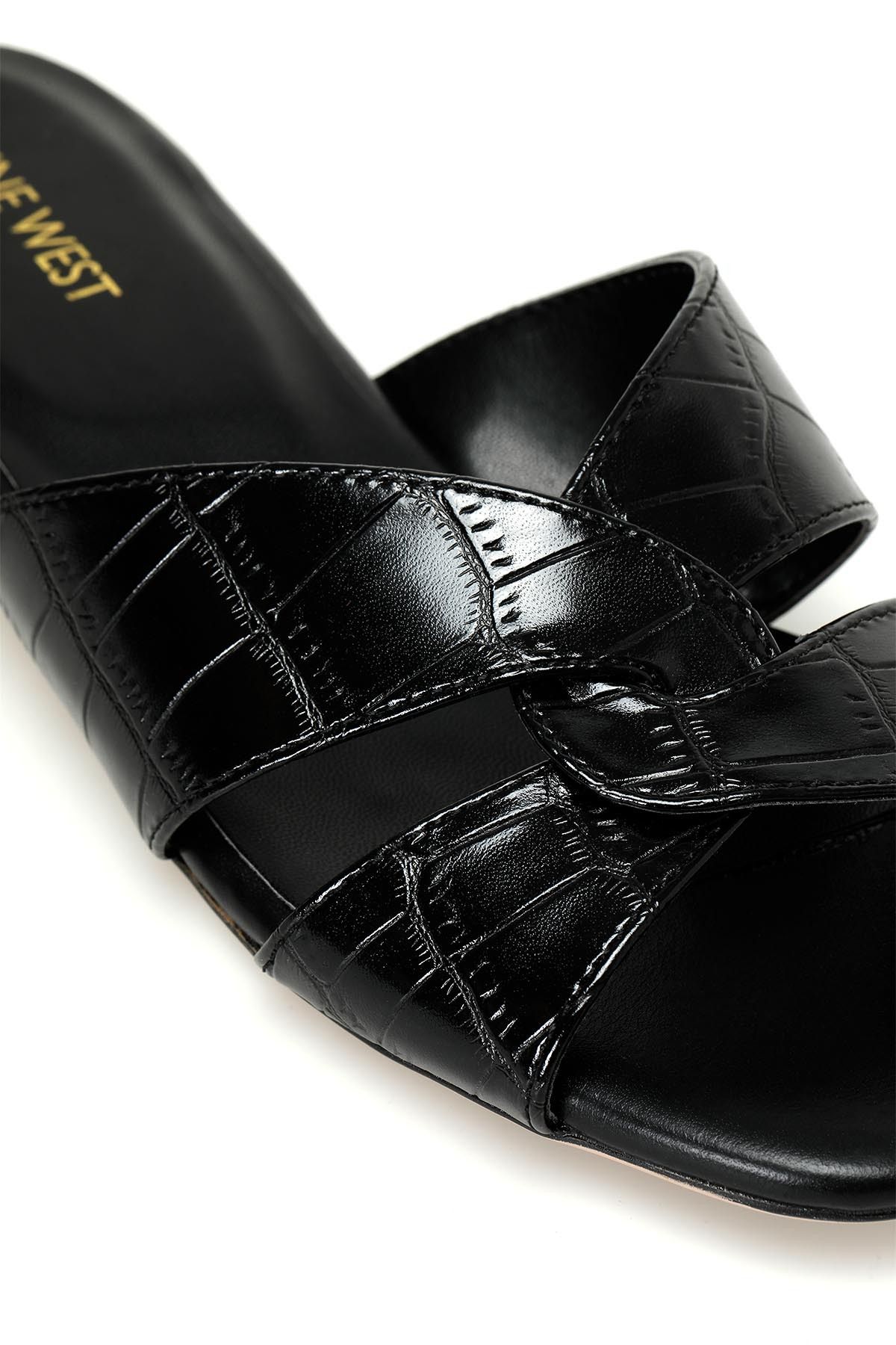 Nine West-Yelena 4Fx Black Women's Heeled Slippers 7