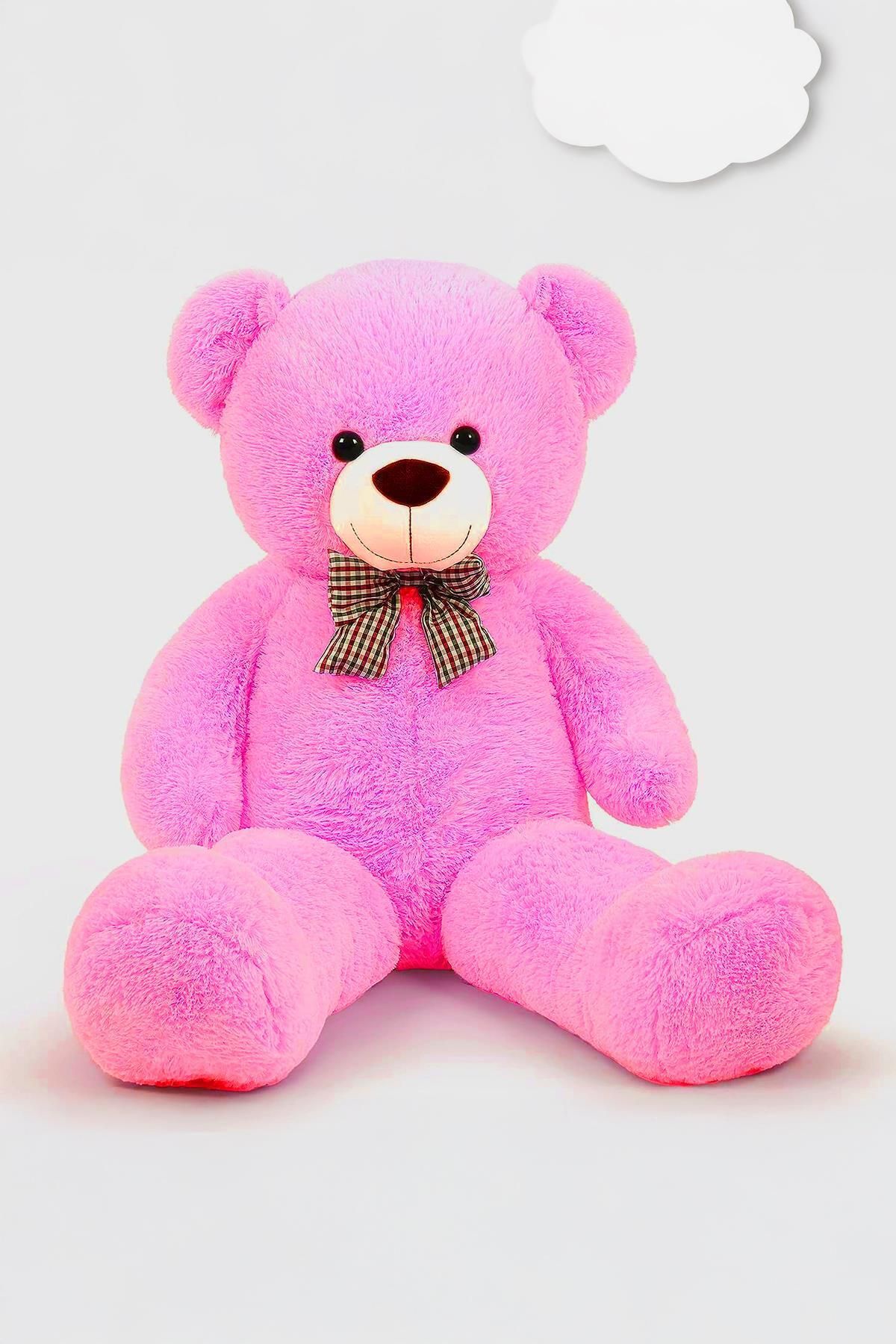 Sole Sevimli 90 cm Peluş Ayı ile Pembe Konsept Romantik Peluş Ayıcık Buketi