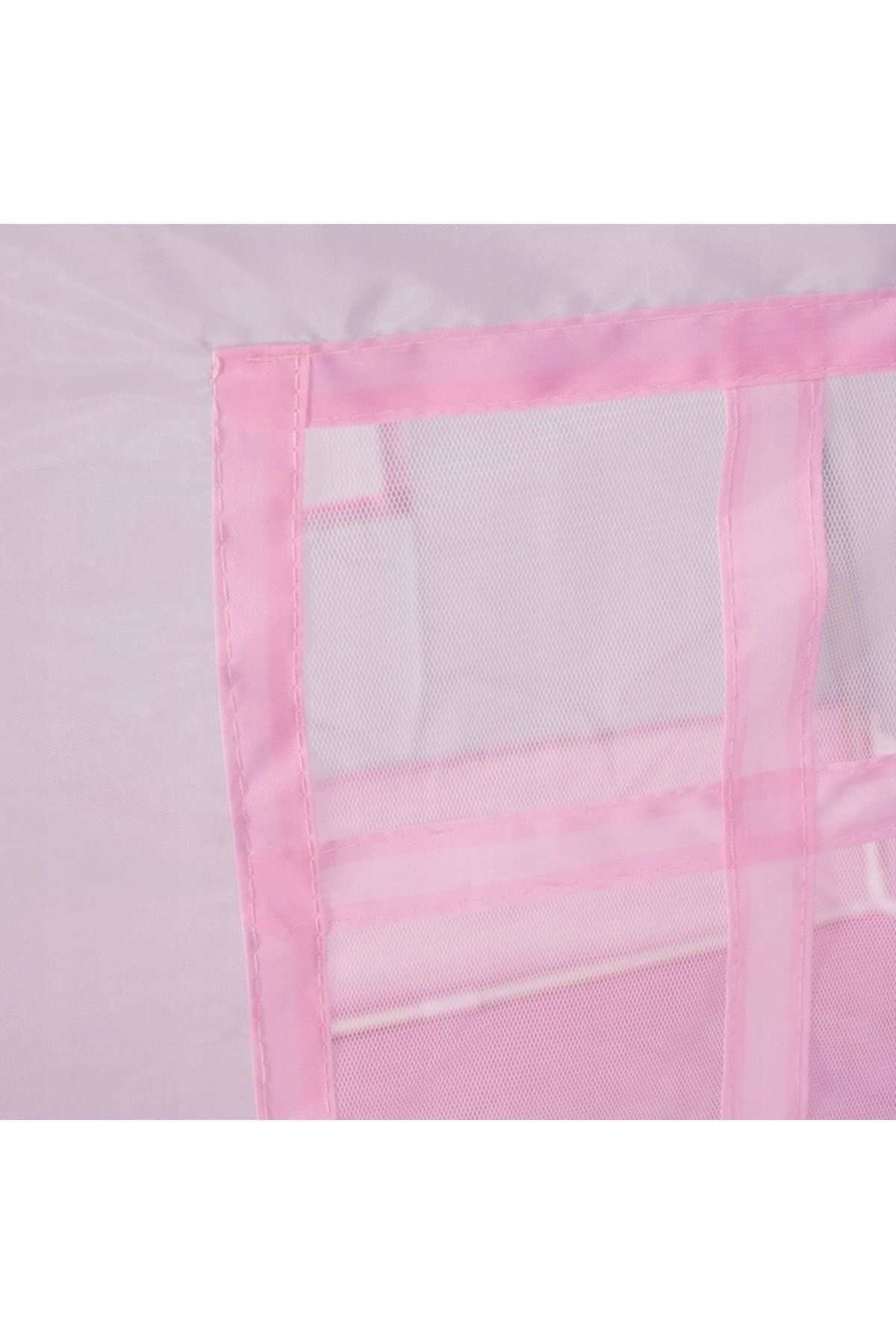 zola-Children's playhouse with lights, Zola®, windows, grey with pink, 130 x 100 x 115 cm 13