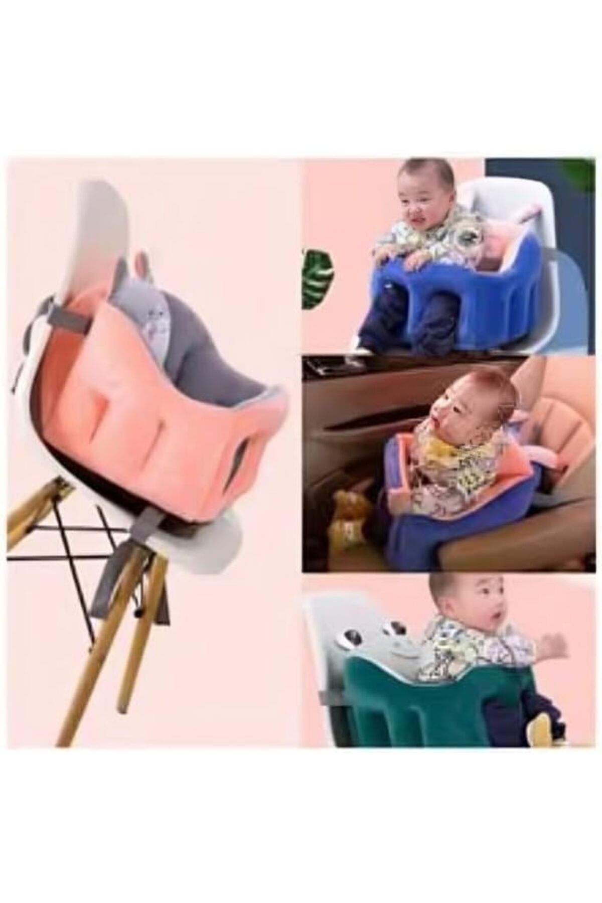 كرسي دعم أريكة للأطفال مصنوع من المخمل الناعم على شكل حيوانات كرتونية من BUNCA (أزرق ووردي)