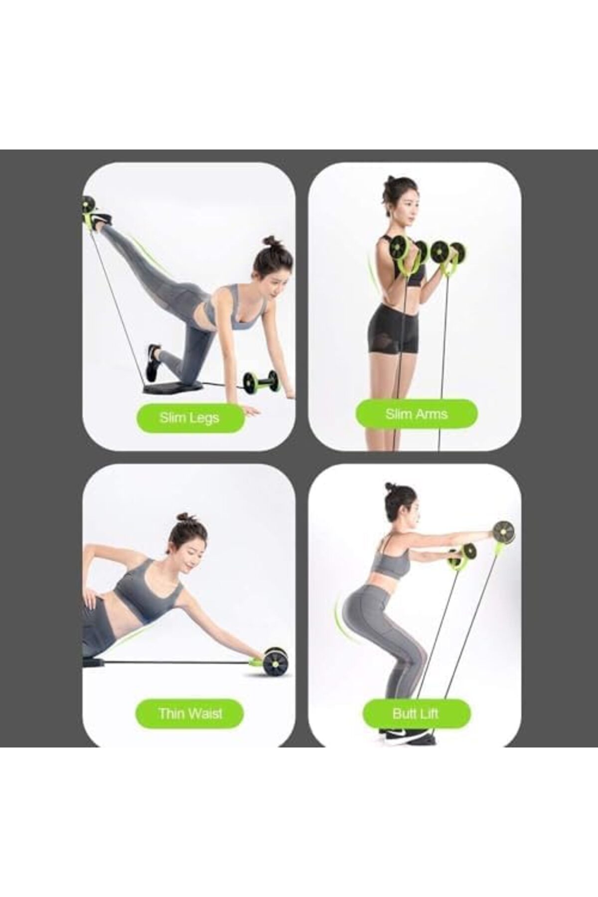 جهاز تدريب عضلات البطن متعدد الوظائف - أخضر