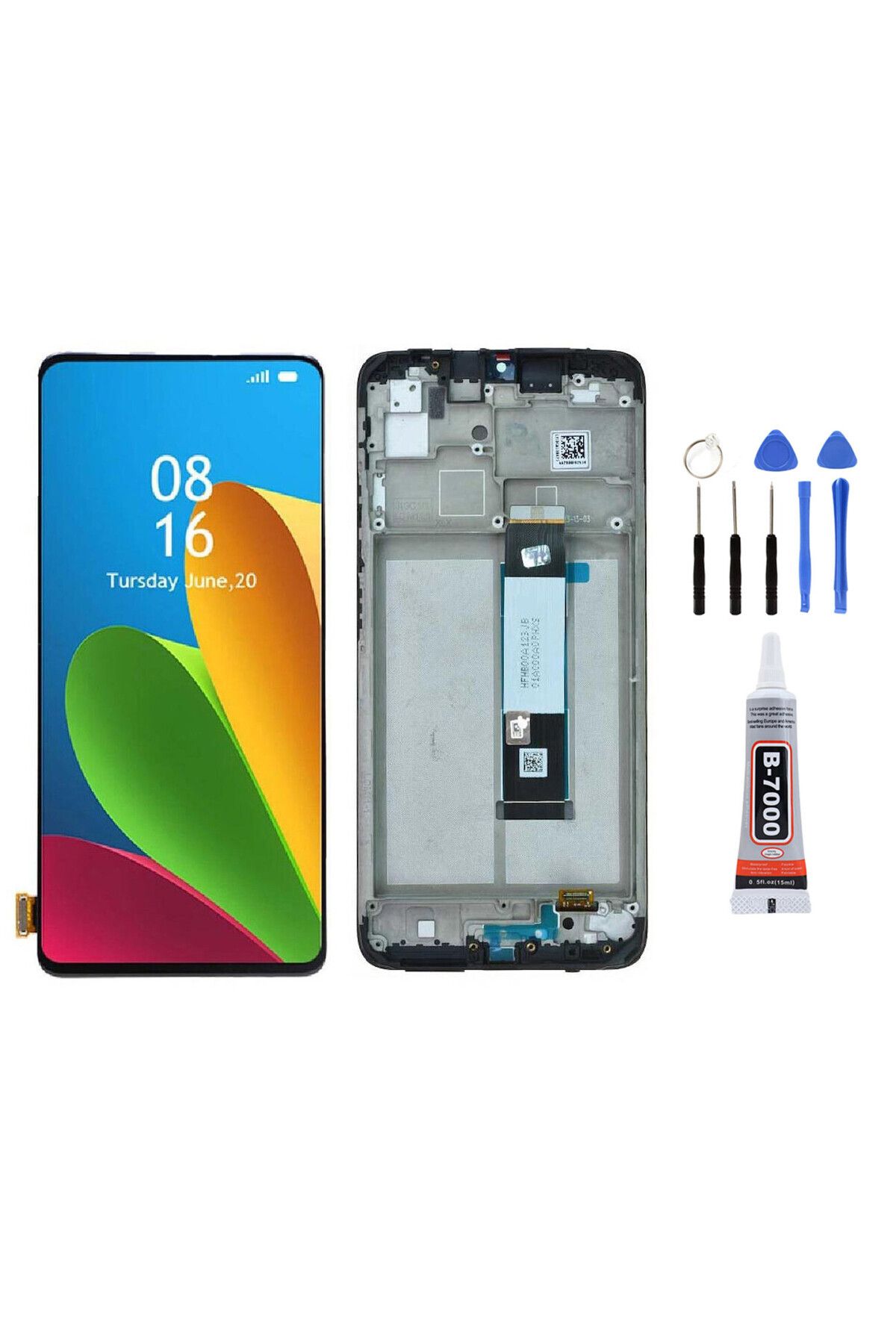 TamirCep Xiaomi Redmi 9T Çıtalı Uyumlu Ekran Lcd Dokunmatik Tamir Seti Hediyeli