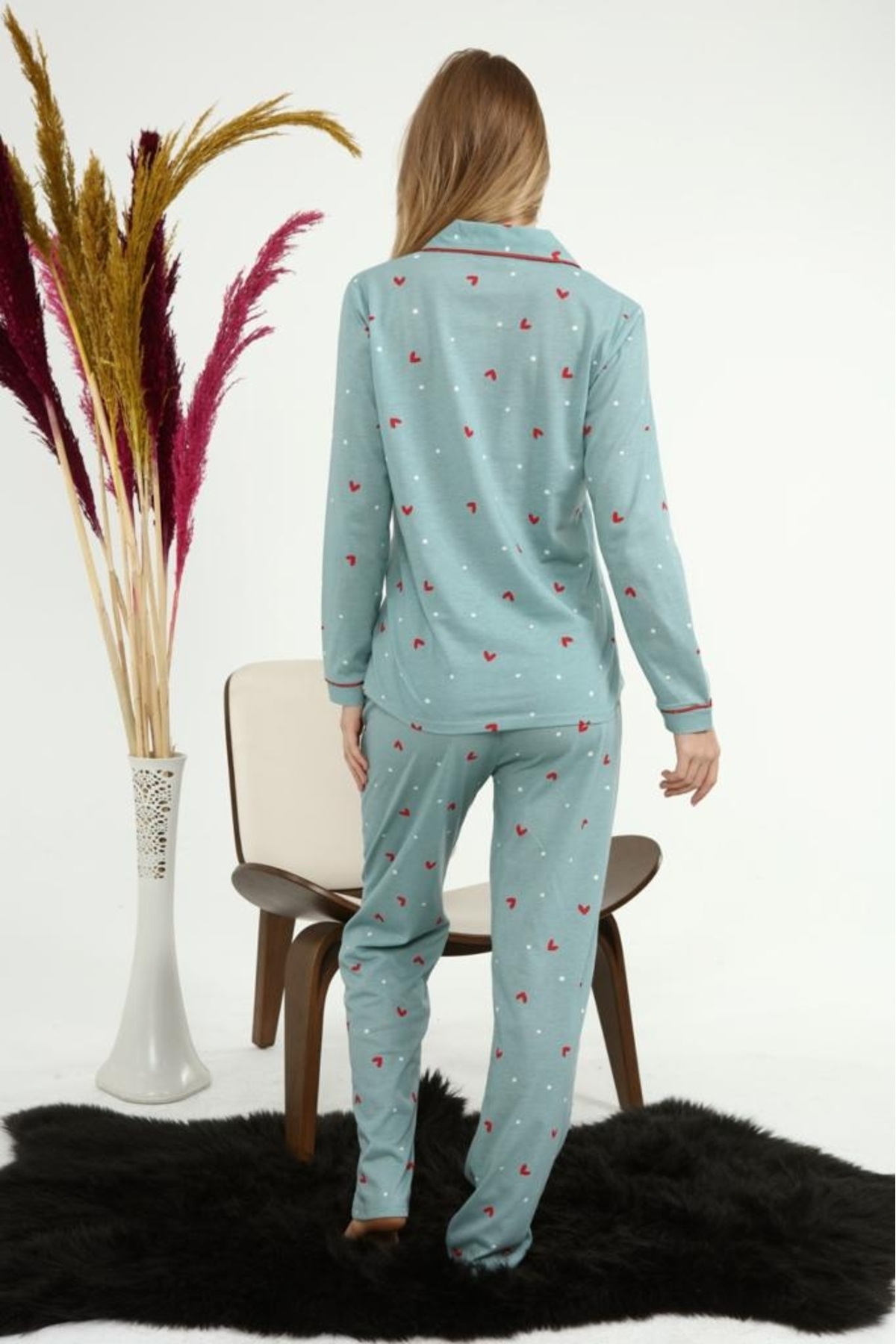 LadyMina Pijama Hamile Lohusa Penye Ikili Pijama Takımı fotoğrafı 4 (önizleme)