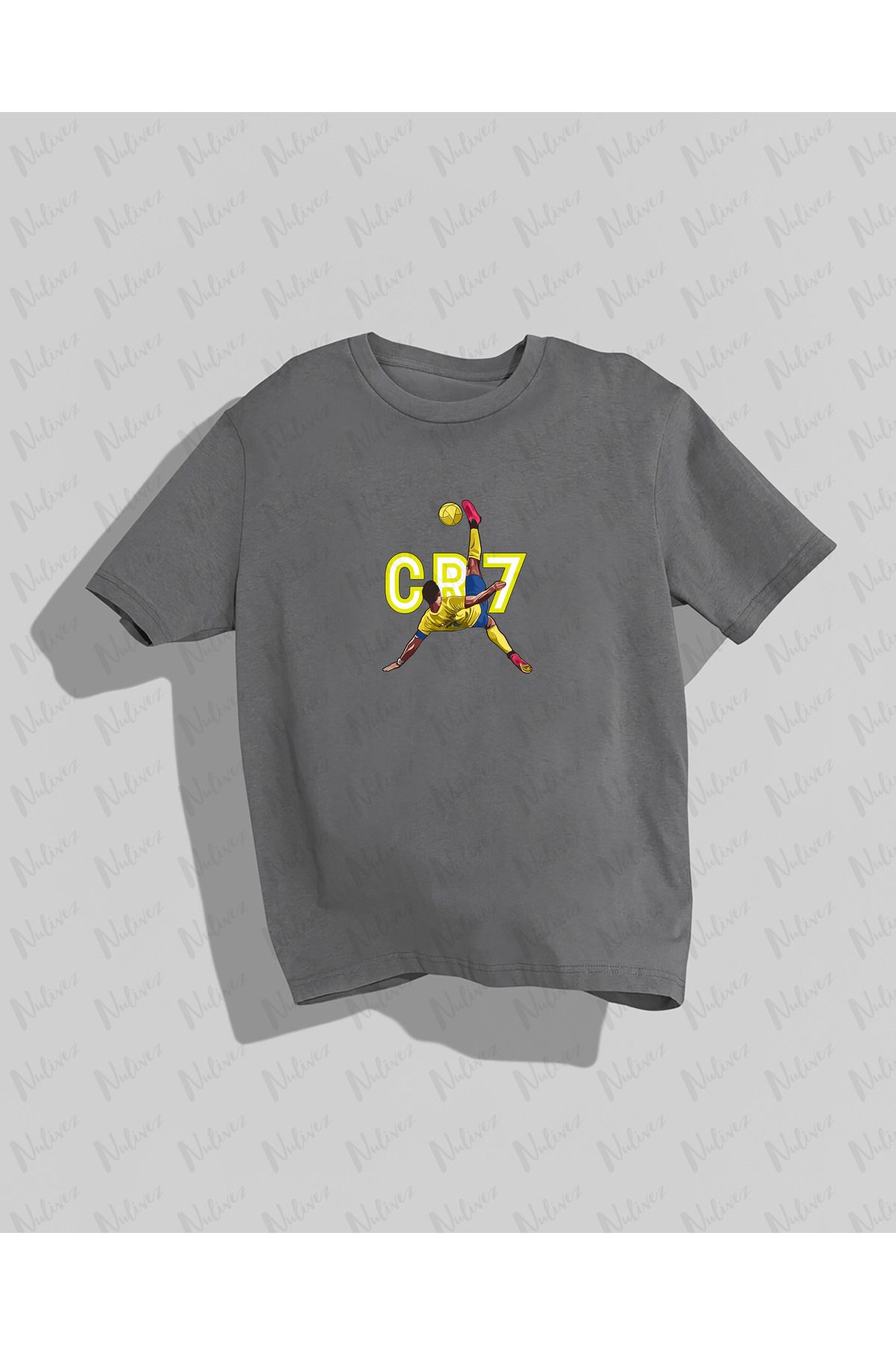 Nulivez-Cristiano Ronaldo Al-Nassr Design Back Printed High Quality Compact Unisex Oversize T-Shirt 2