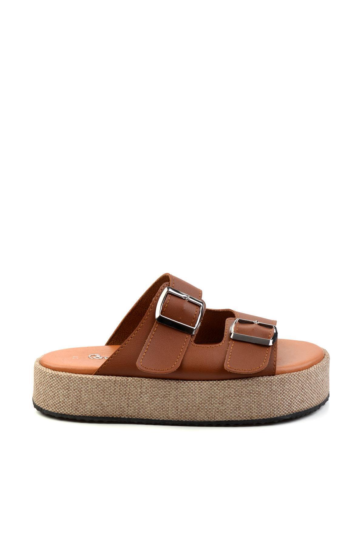 Bambi-Taba Leather Women's Slippers K04423050103 1