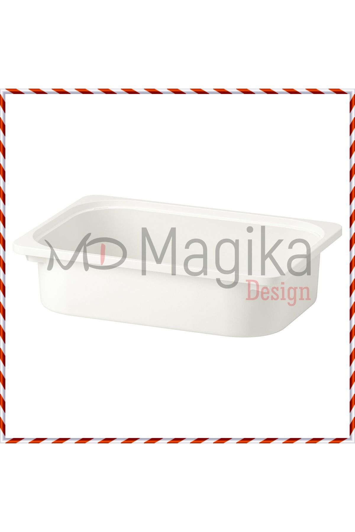 Magika Design-Trofast Toy Storage Box, Matte White, 42X30X10 cm 2