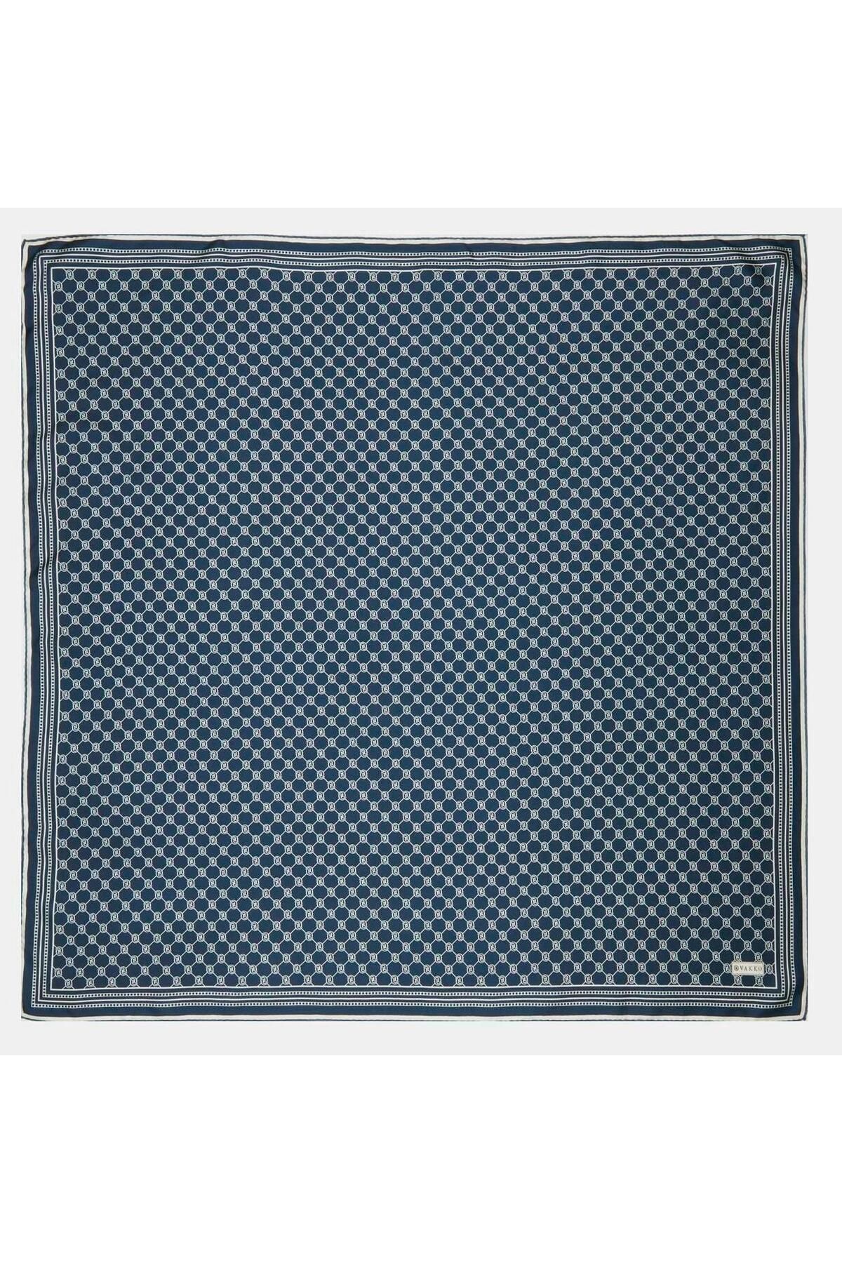 روسری سفید Monogram tivil i؟ بسیار 30008898 lacivert Vakko