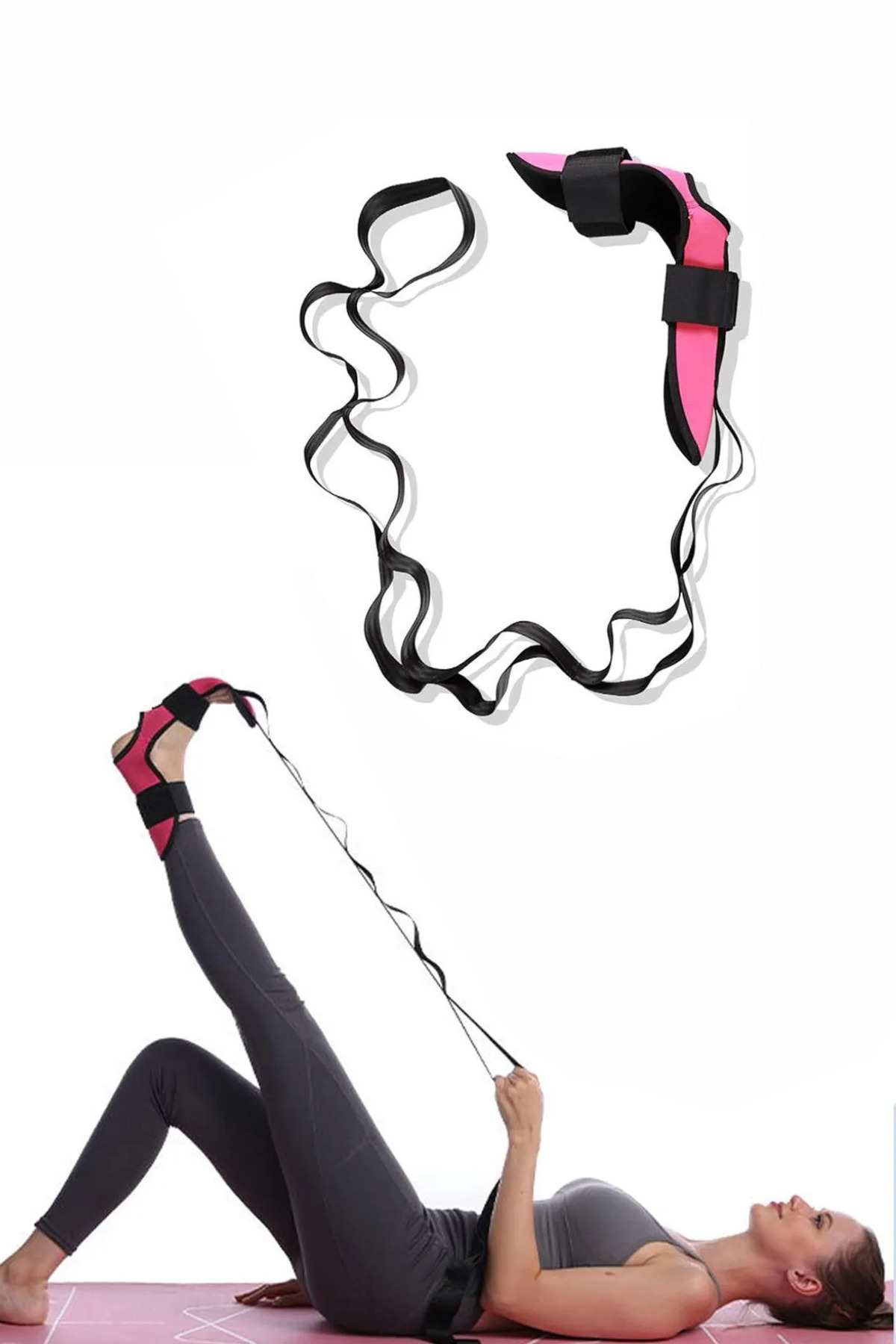 Leiste-Linda Stretching Strap for Back Leg, Heel Spur, Achilles Tendon Stretching Leg Stretching Resistance Band 7
