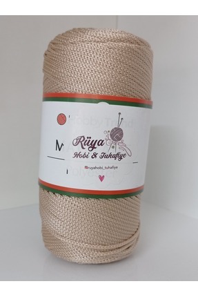 rüya hobi 200 gram No 4 Polyester Makrome- Çanta- Supla- Runner İpi (Renk Kod...