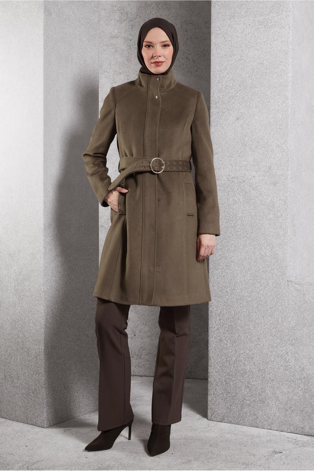 مانتو کمربندی 90546 Alvina