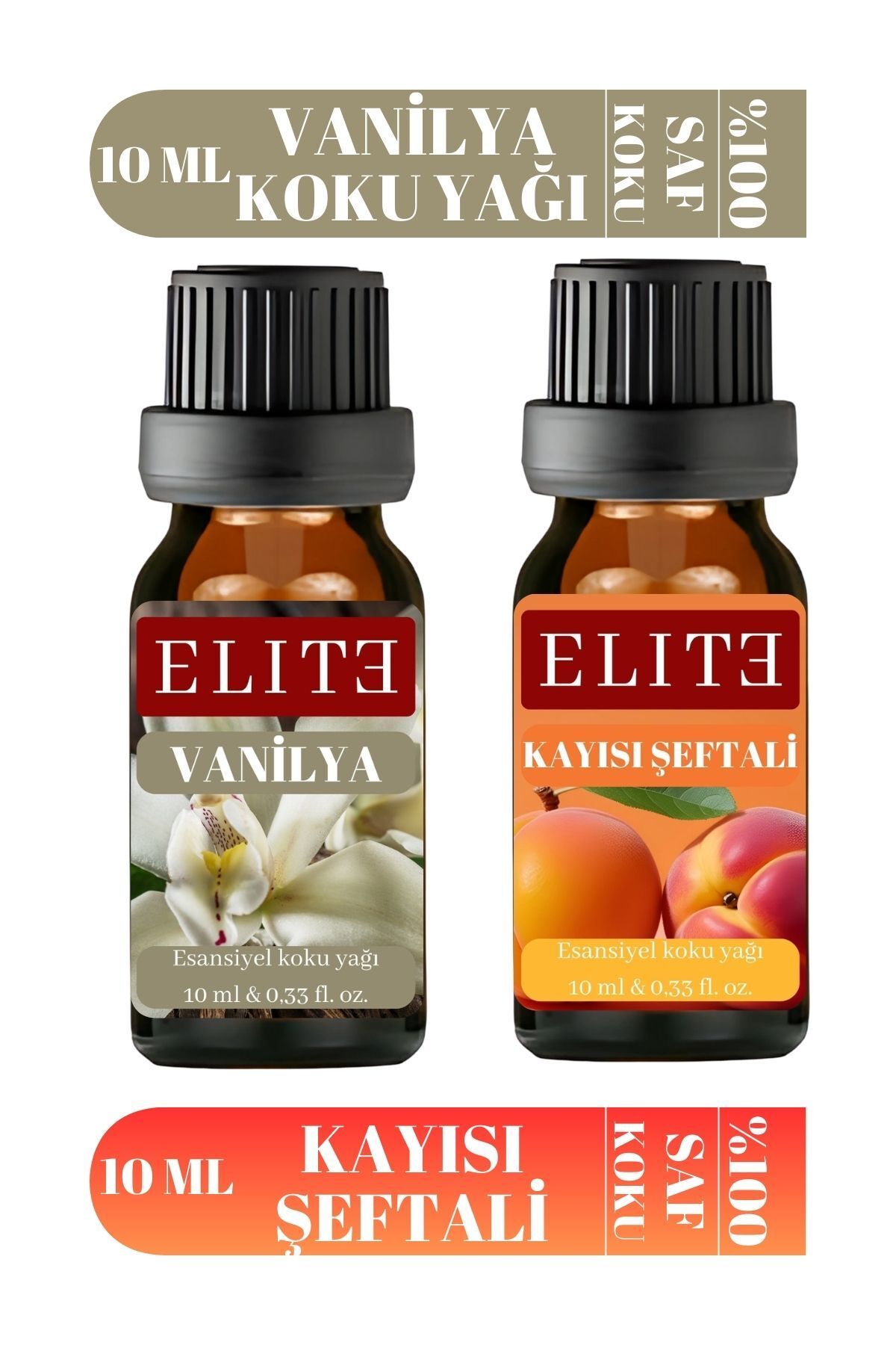elite dermo Favori 2'li Set Esansiyel Uçucu Yağ Buhurdanlık Yağı Hava Nemlendirici Aroma Difüzörü Kokusu Esans