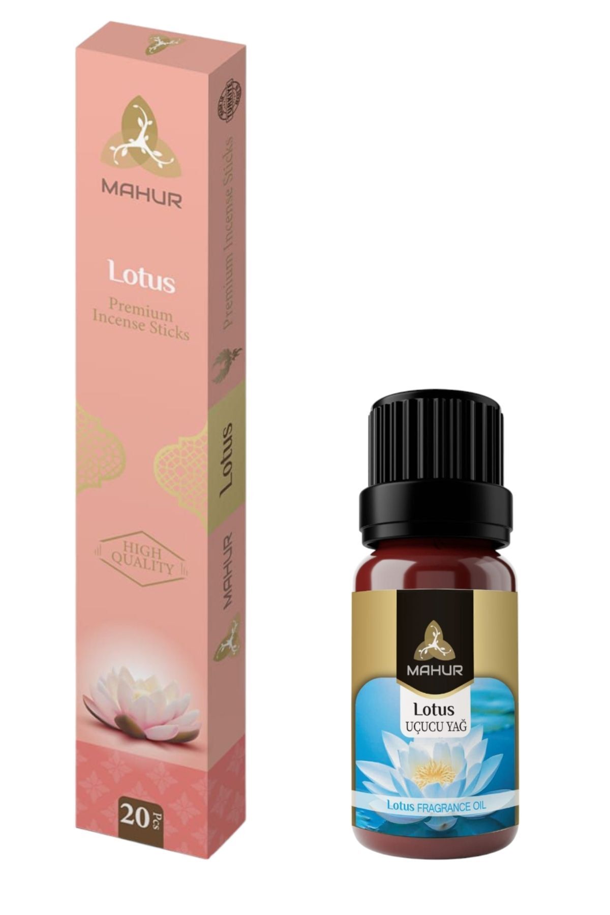 MAHUR LOTUS KOKULU 2'Sİ 1 ARADA, ÇUBUK TÜTSÜ VE ESANS.