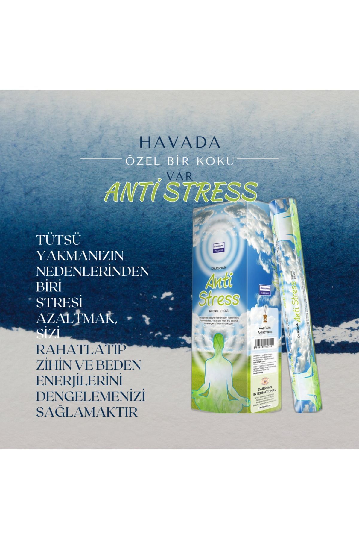 Çare Burada Darshan Anti Stress Özel Bir Koku 20 Çubuk
