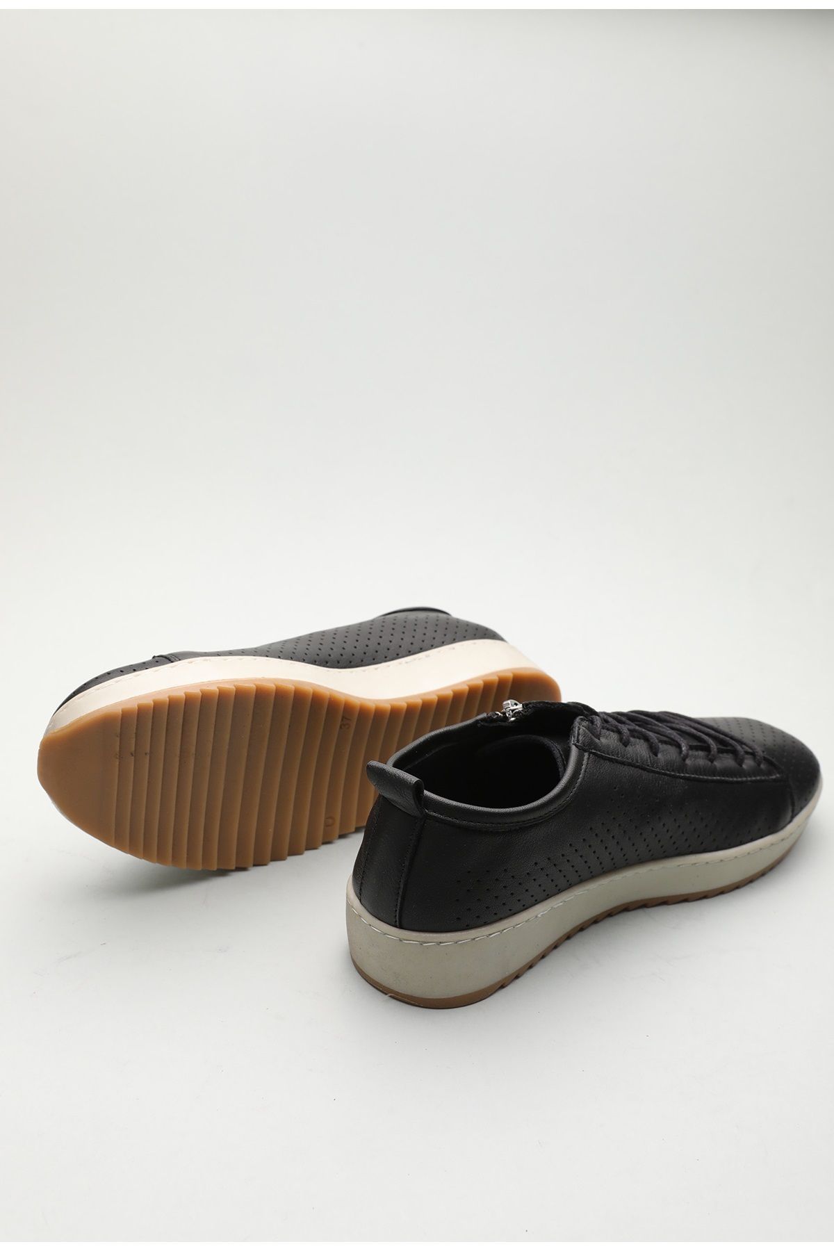 Gondol-Genuine Leather Daily Comfortable Zippered Summer Shoes Zx.2402 3
