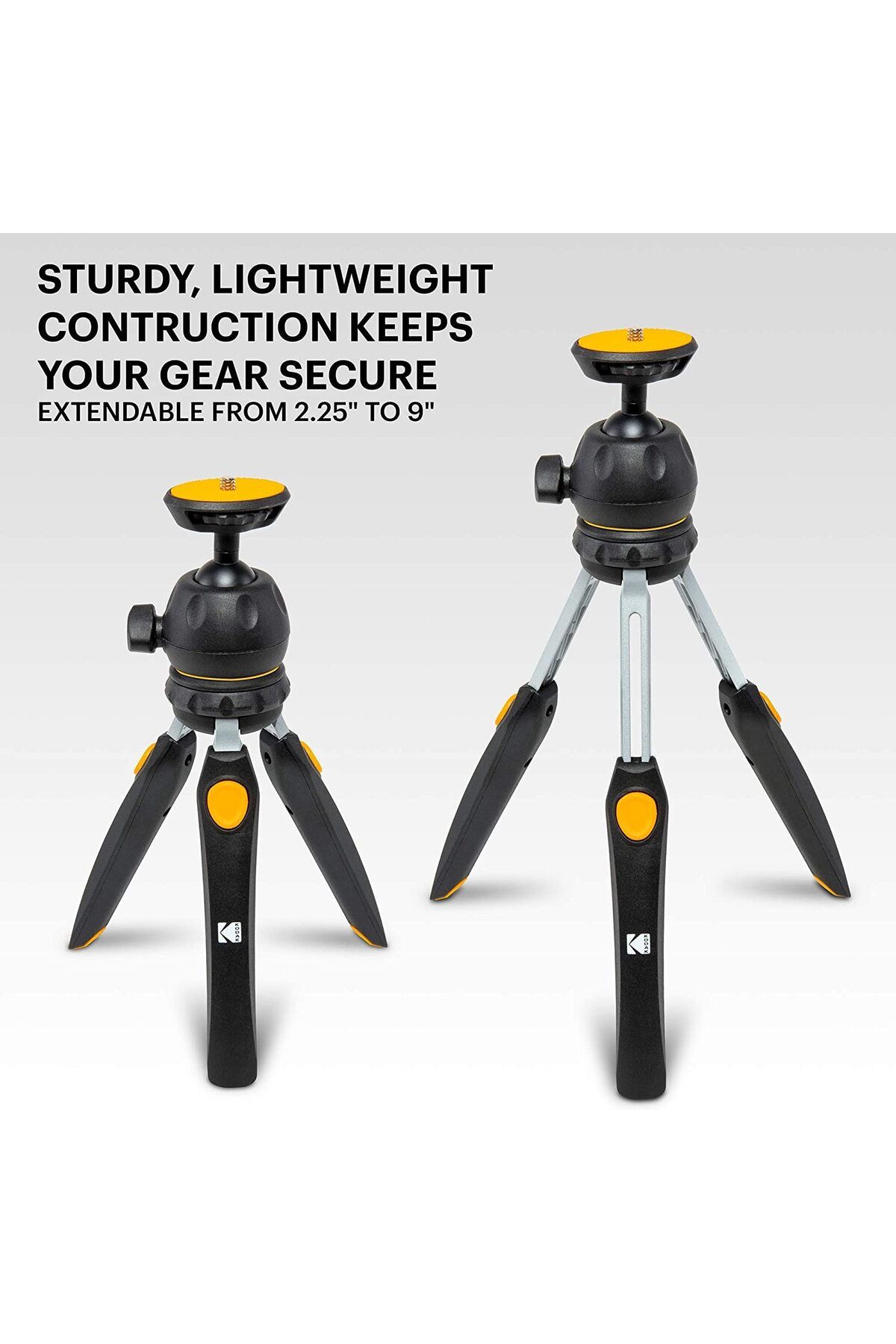 Kodak-Kodak Mini foldable mini tripod for camera, mobile phone and action camera, ball head 7