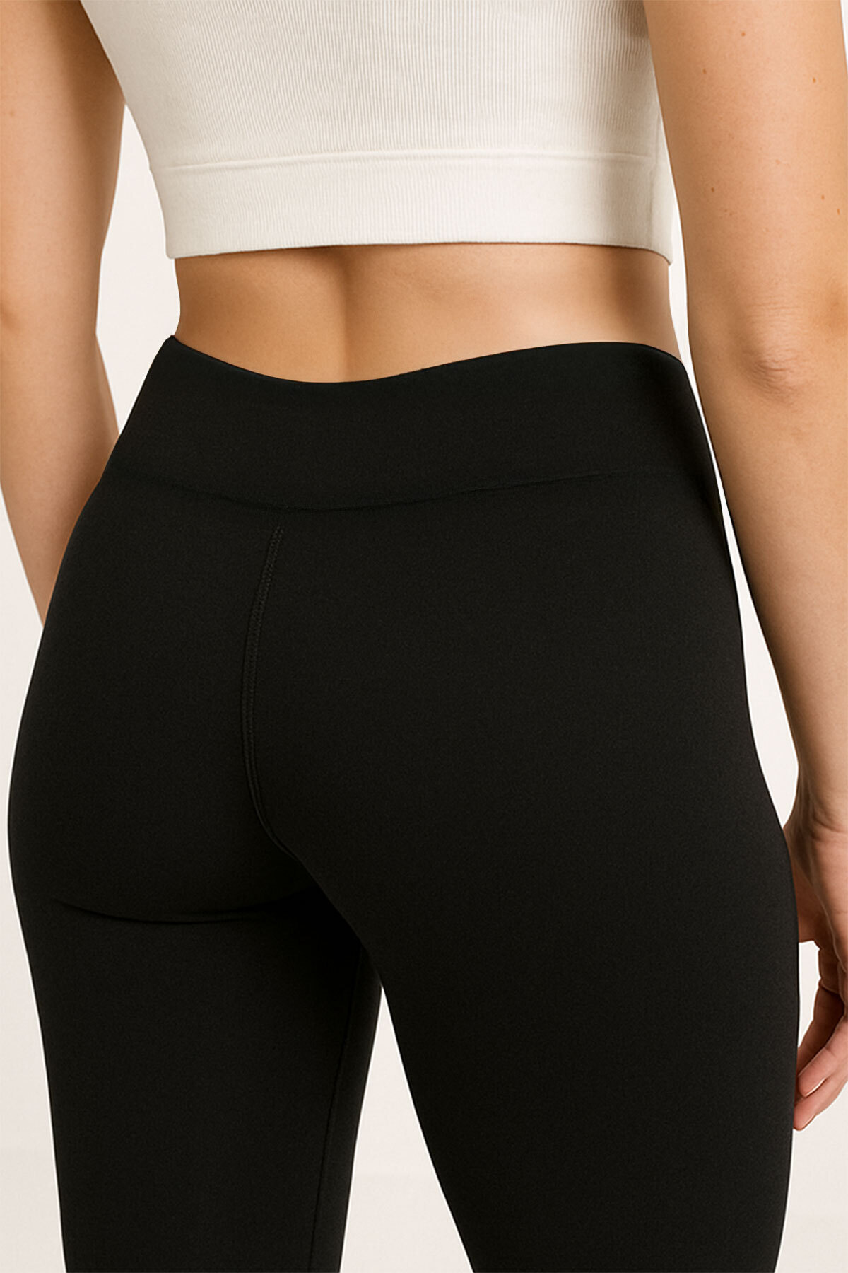 Evojean-Black High Waist Recovery Women's Leggings Sports Daily Use Yoga Leggings 6