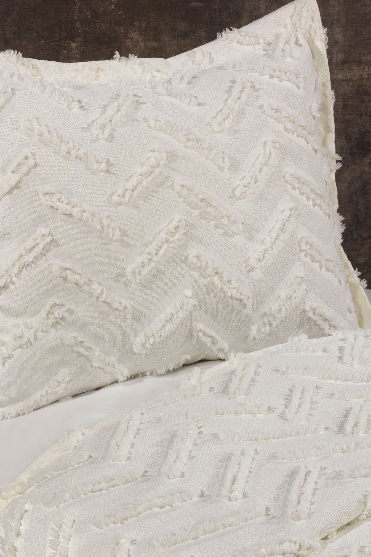 CANDAN ÇEYİZ-طقم مفرش سرير فردي من Pompom Delux Bohemian Ecru 5
