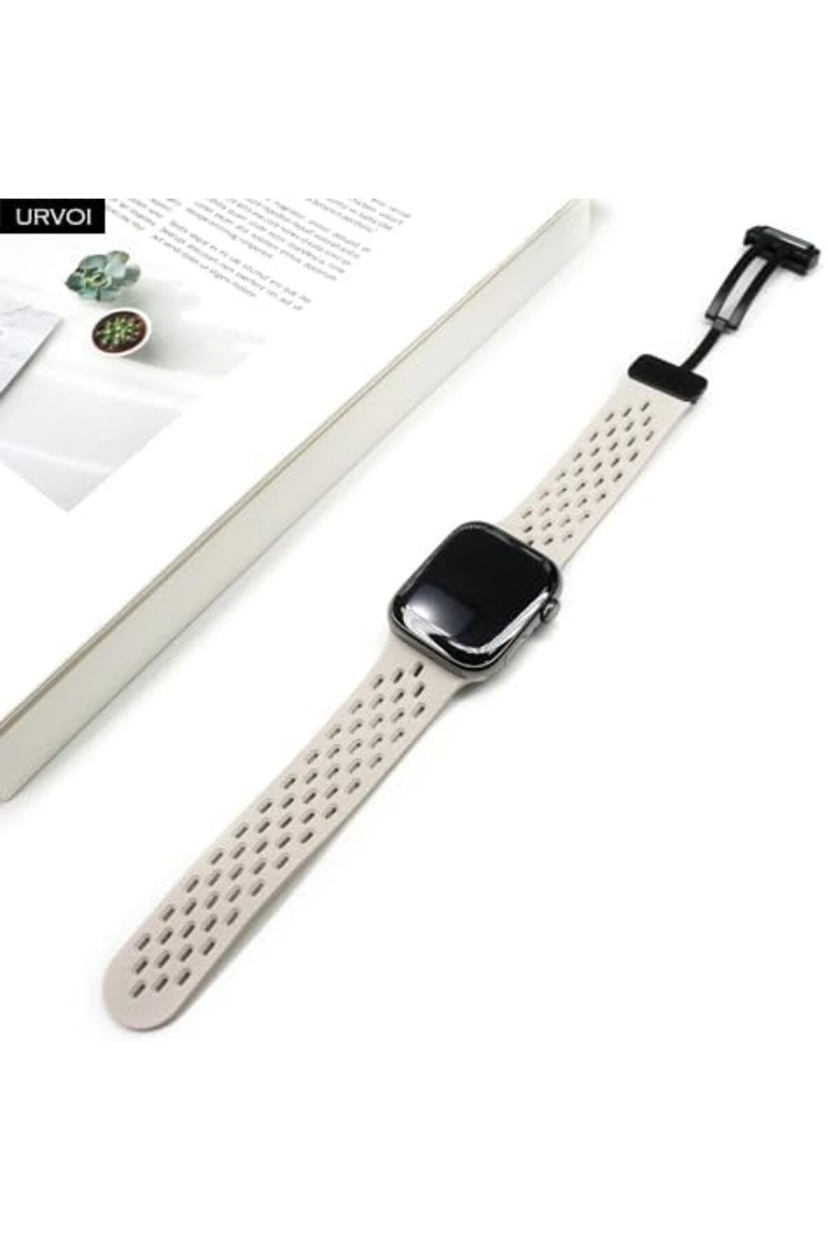 Generic-Magnetic Strap For Apple Watch Ultra 2 49mm 45mm 44mm Silicone Correa Bracelet iWatch Series 9 10