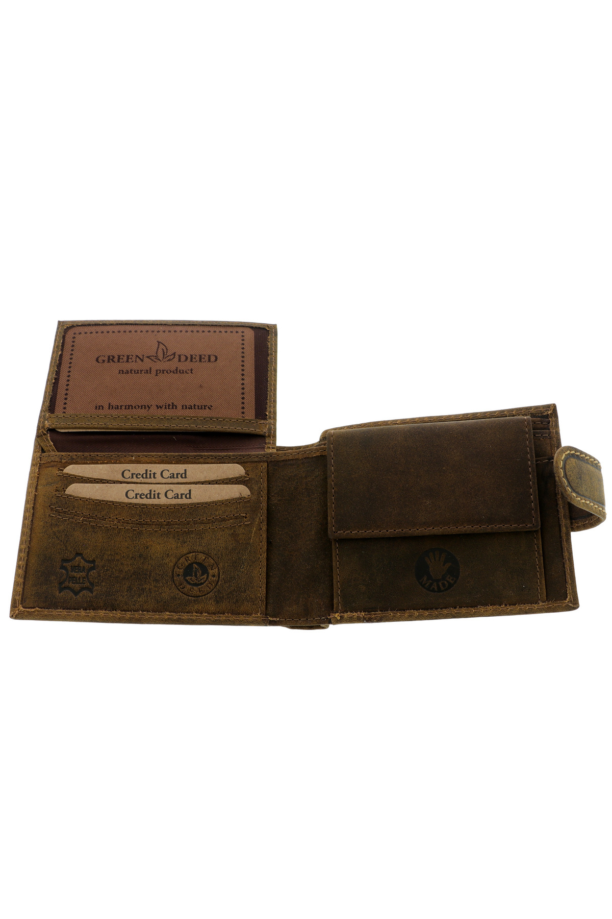 GiftExpress-Genuine leather wallet wolf dog RFID 4