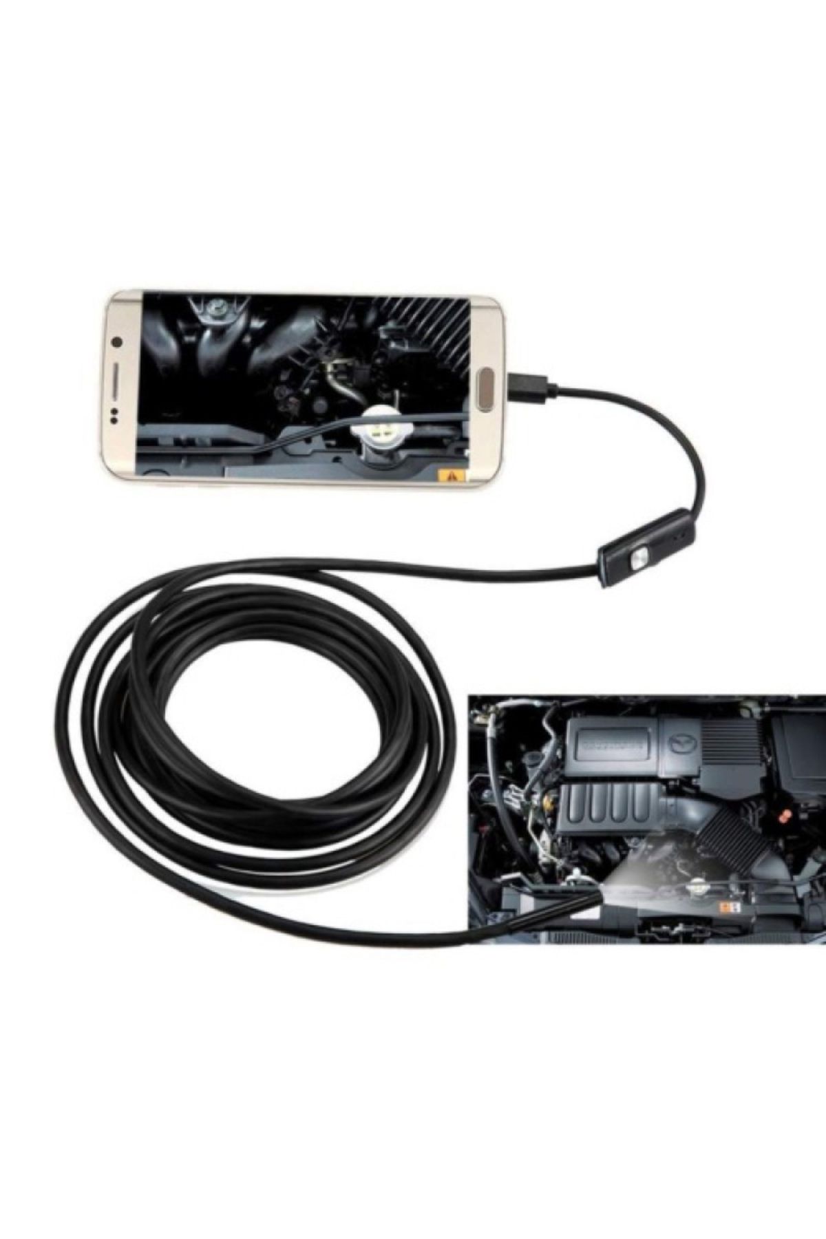 TÜRKİYEDE TEK 3 Kameralı USB Type-C 5MT Yılan Kamera - 3
