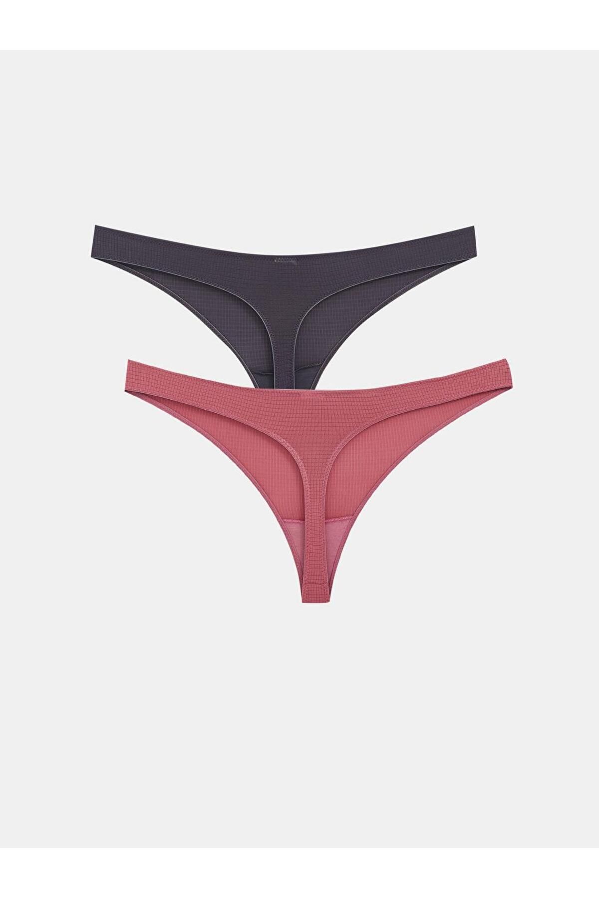 LC Waikiki-Schlichte Tanga-Khilos im 2er-Pack (W4) 2
