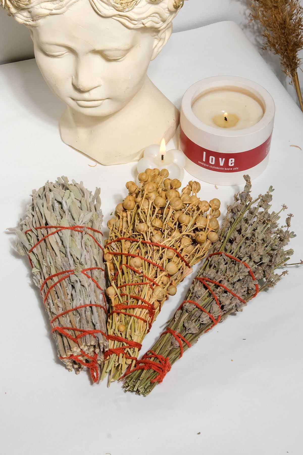 wellnessyaşam Üzerlik, Lavanta ve Tıbbi Adaçayı 3'lü Tütsü Demeti - Doğal Rahatlama ve Ferahlatıcı Etki