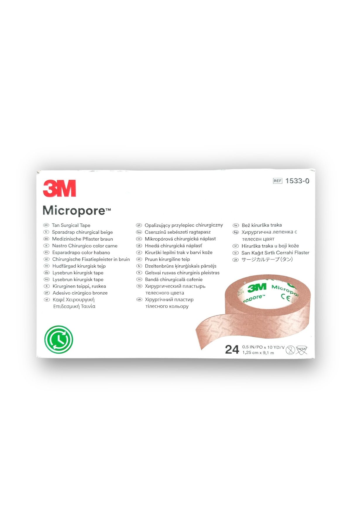 3M Micropore Estetik Burun Bandı 1.25cm X 9.1m - 1 Kutu (24 ADET)