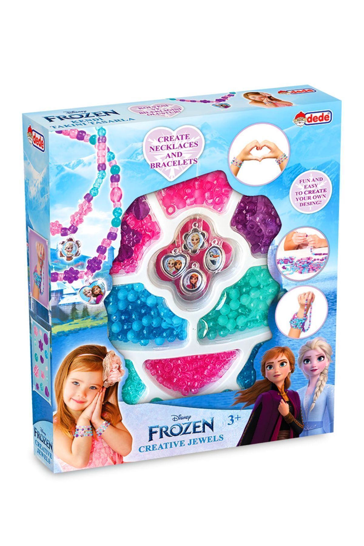 VARDEM OYUNCAK OYUNCAK TAKI TASARIM Frozen Elsa Boncuk Takı Seti Takını Tasarla HEDİYELİK