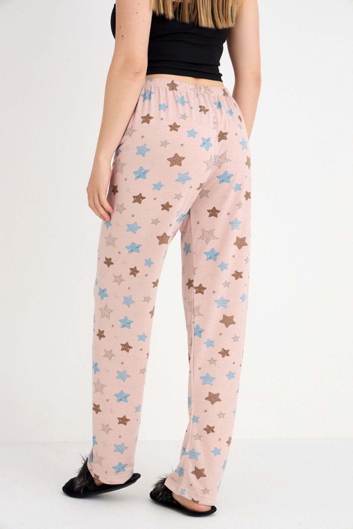 DONEX-Soft Textured Flexible Comfortable Milan and Viscose Fabric Pajama Bottom 6