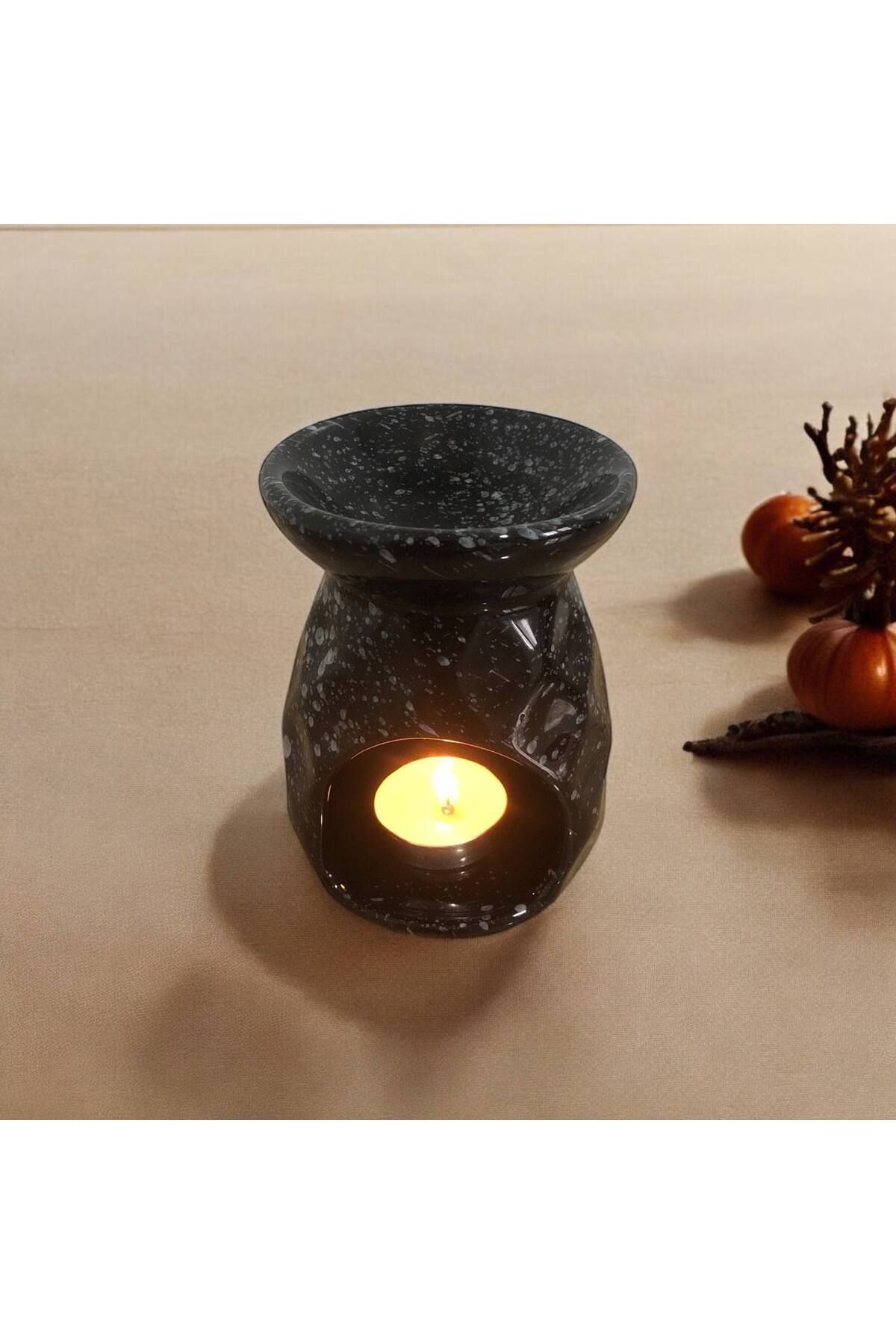 HomeSipahi Seramik Ananas desen buhurdanlık ( 1 Adet tealight mum ve tek kullanımlık esans ile gönderilir)