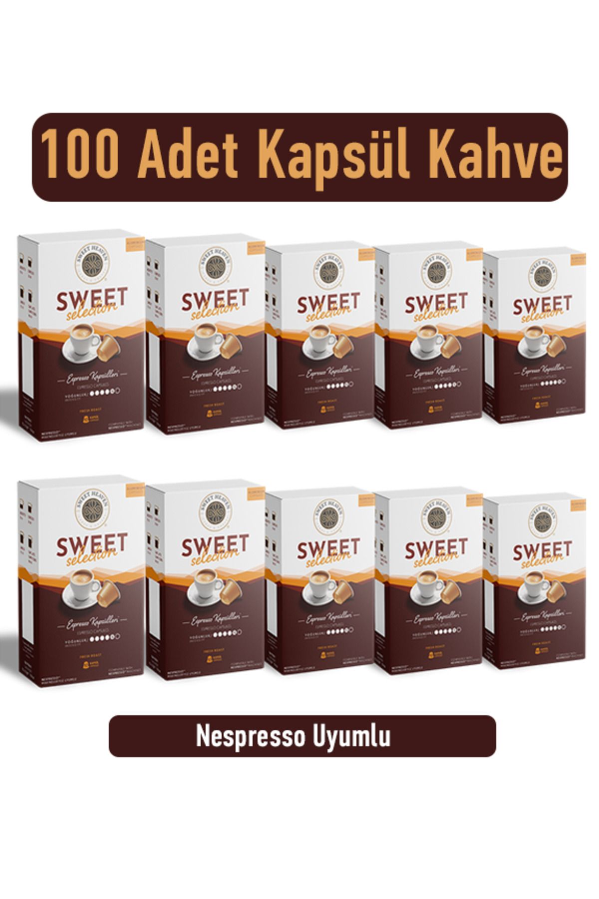 Sweet Heaven Kapsül Kahve 10 Kutu (100KAPSÜL)