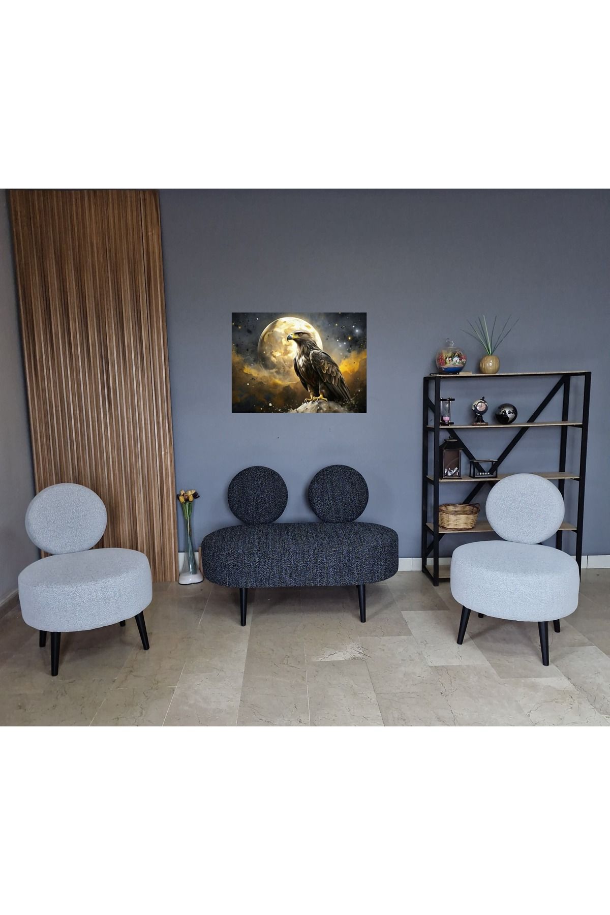 WATERYBROOK DÜNYA Ofis-Bekleme Salonu Koltuk Takimi Mobilya Takımı Balkon- Ofis Büro Koltuğu - Şönil Kumaş