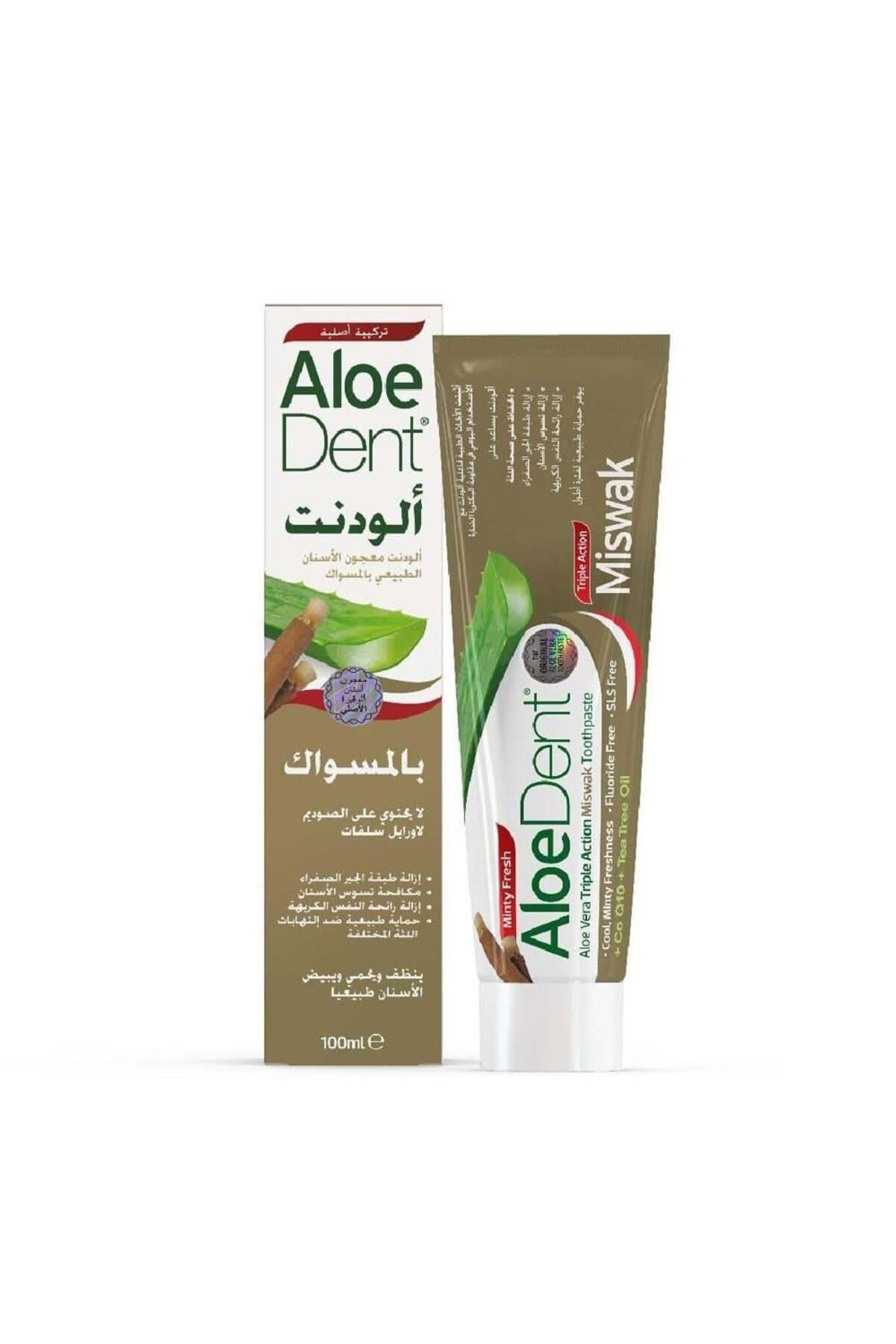 AloeDent-T.p 100 ml Miswak -6983 --- ألودنت معجون اسنان بالمسواك 100مل 1
