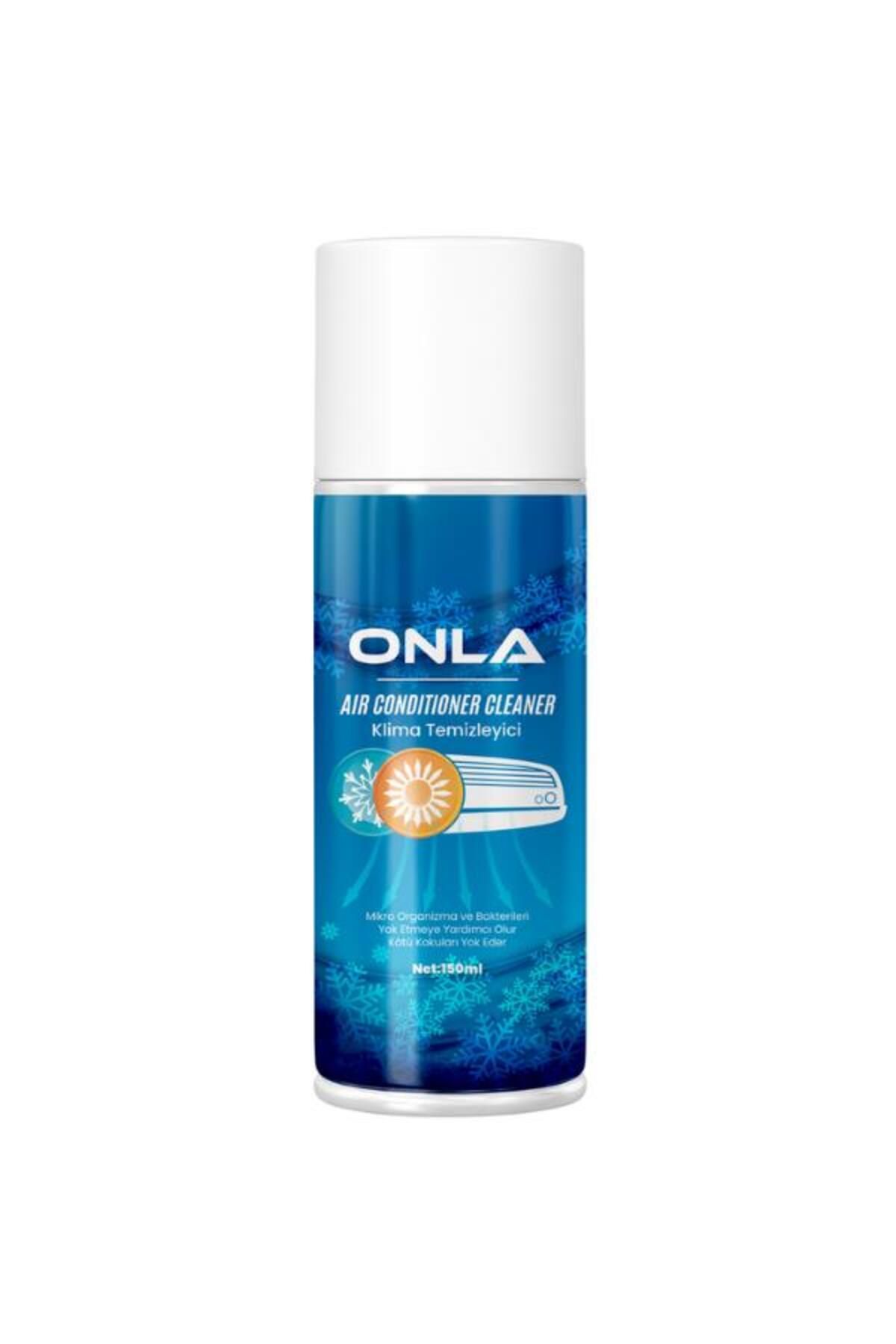onla Klima Temizleyici Sprey 150 ml - Bakteri ve Koku Giderici, Ev & Araç Kliması Uyumlu