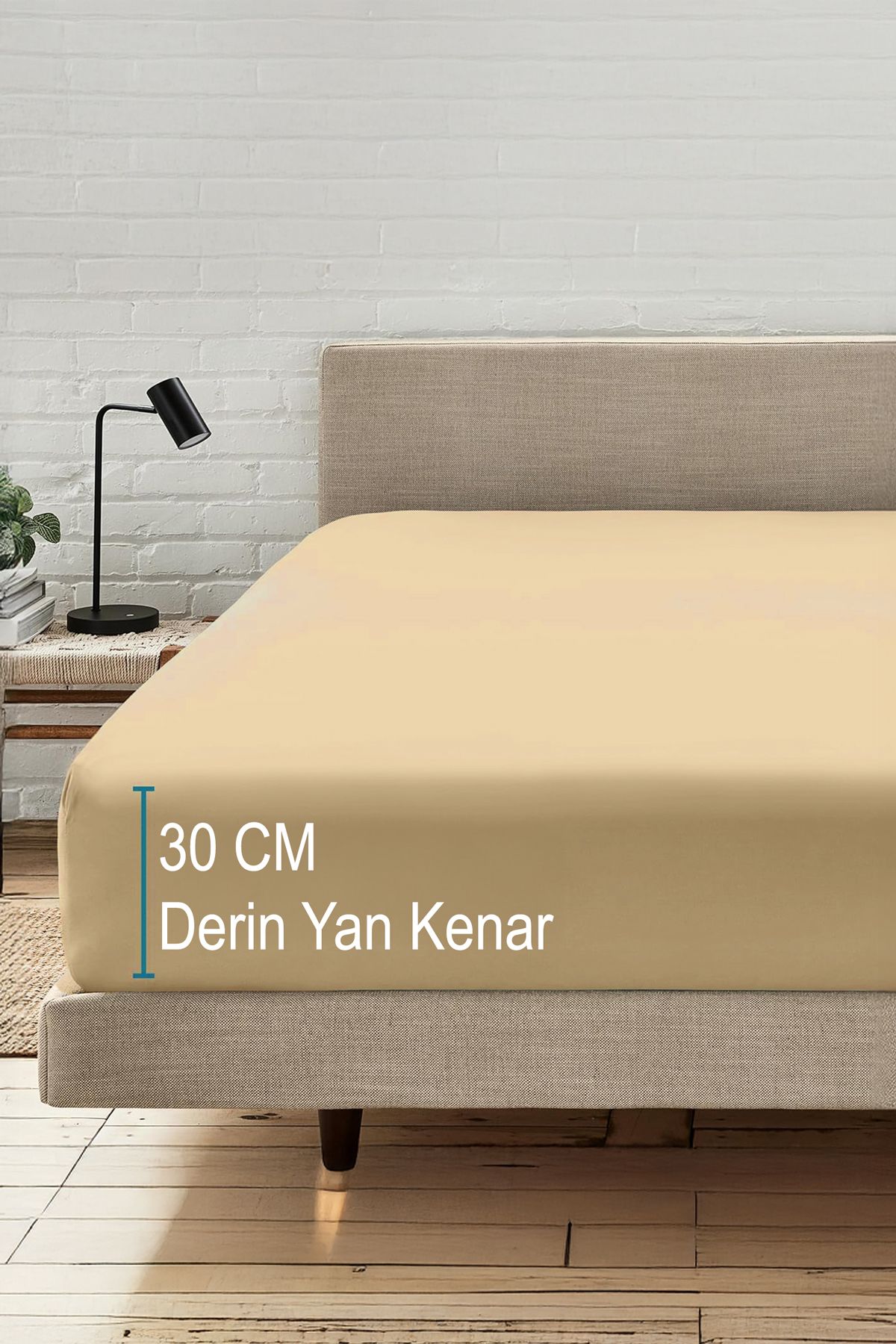 TeksNil Home-100% Microfiber Economical Combed Cotton Fitted Sheet Full Edge 4