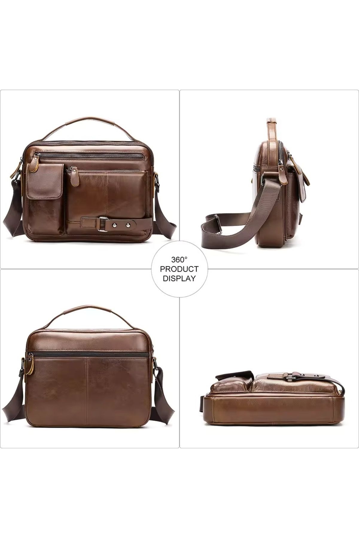 delis-Servieta Pentru Barbati, Iskander Gt3286, Piele Naturala, Maro Rosiatic 5
