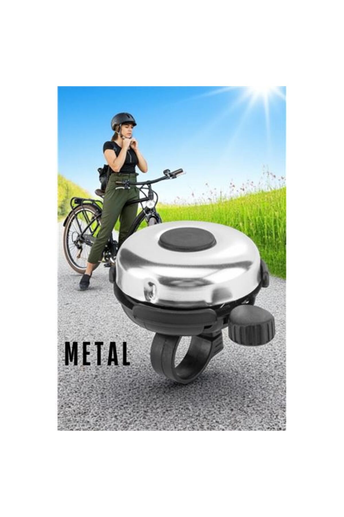 BirdoluSepet Modacar Bisiklet Zili Metal