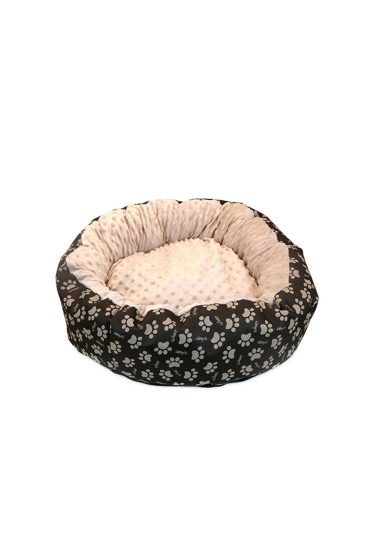 Avex Pat Moale Cu Căptușeală Pentru Câini/pisici, Model Minky, Culoare Crem-maro, Impermeabil, Bază Antiderapantă, 50 Cm - One Size