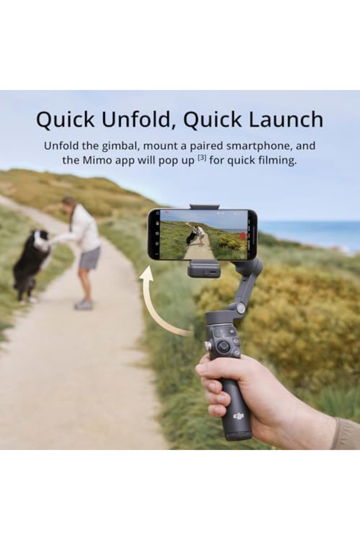 DJI-Osmo Mobile 7P Gimbal Stabilizer for iPhone, Android, Native Tracking, 3-Axis Phone Gimbal 8
