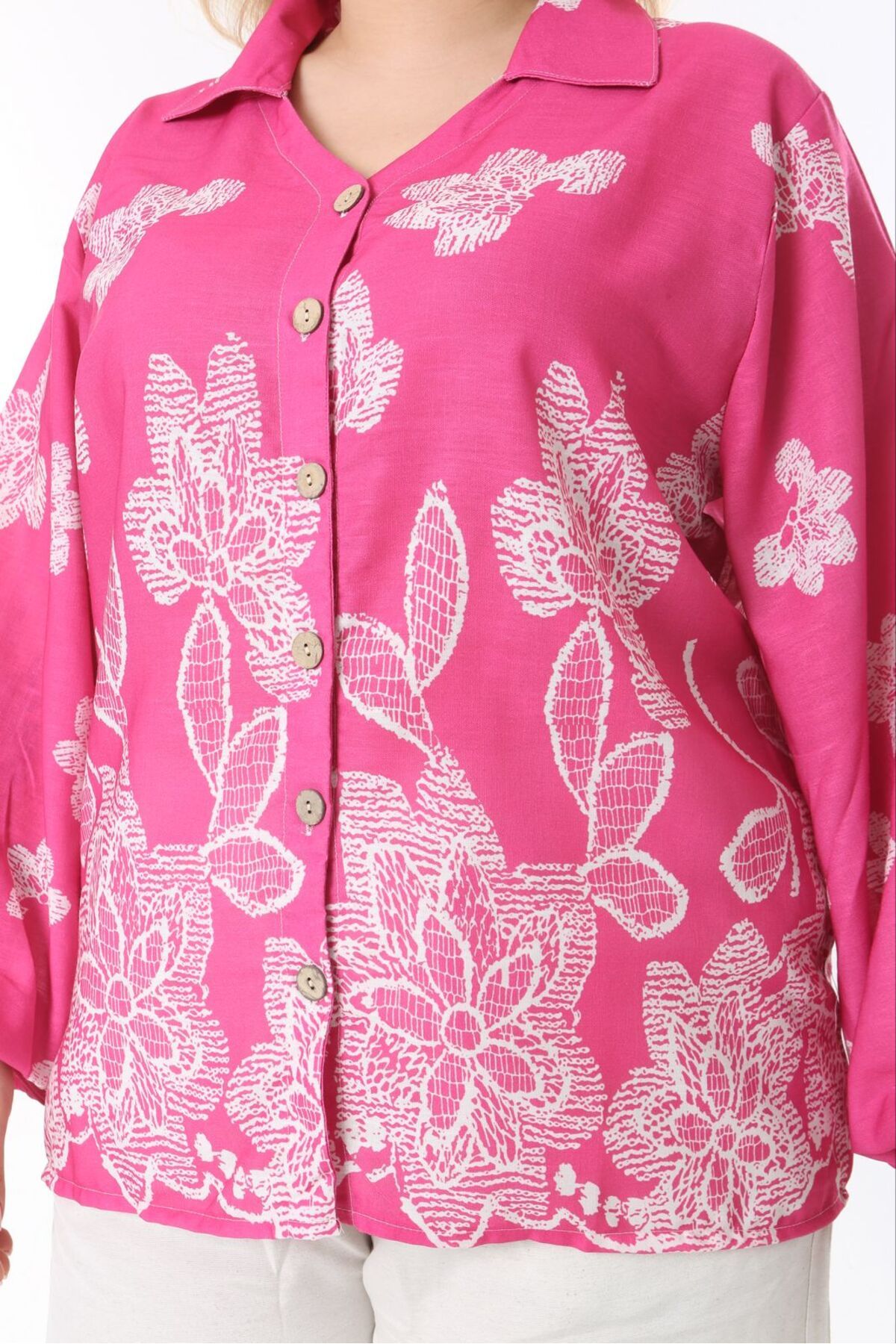 Butik Nilyam-Set de lenjerie pentru femei, cu mâneci cu balon, pantaloni de cămașă, mărime mare, 24748 5