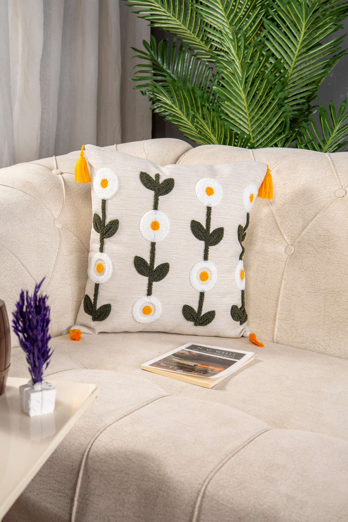Bade Design-2-Piece Punch Embroidered Throw Pillow Cover Pillow Cover Highly Preferred 3