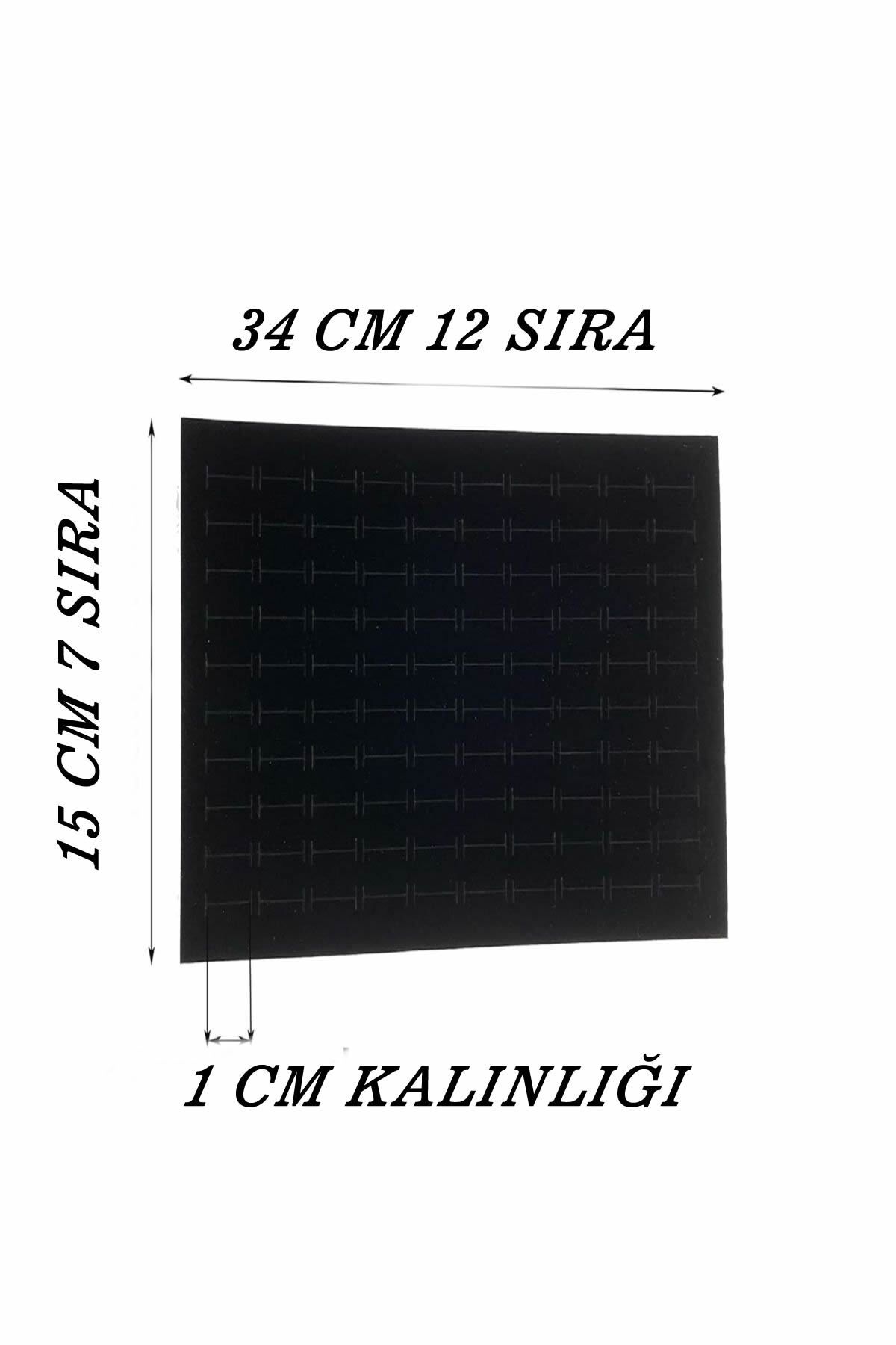 ÇUKUROVA ÜTÜ 84 lü Yüzük Süngeri SİYAH 15 cm X 34 CM X 1 CM