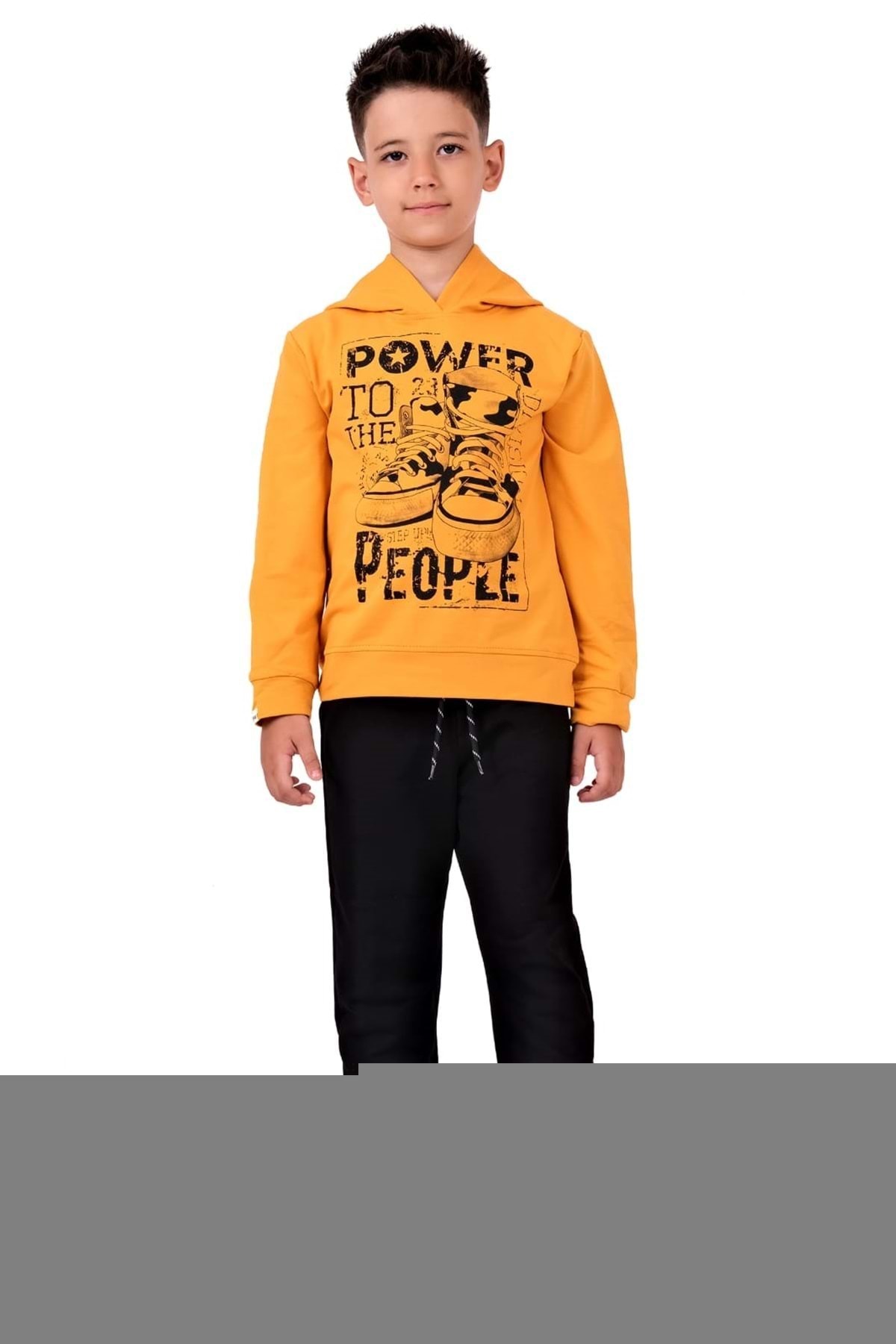 s.t. sebat tekstil-Boy's Printed Hooded 2 Thread Tracksuit Suit Sb616 1