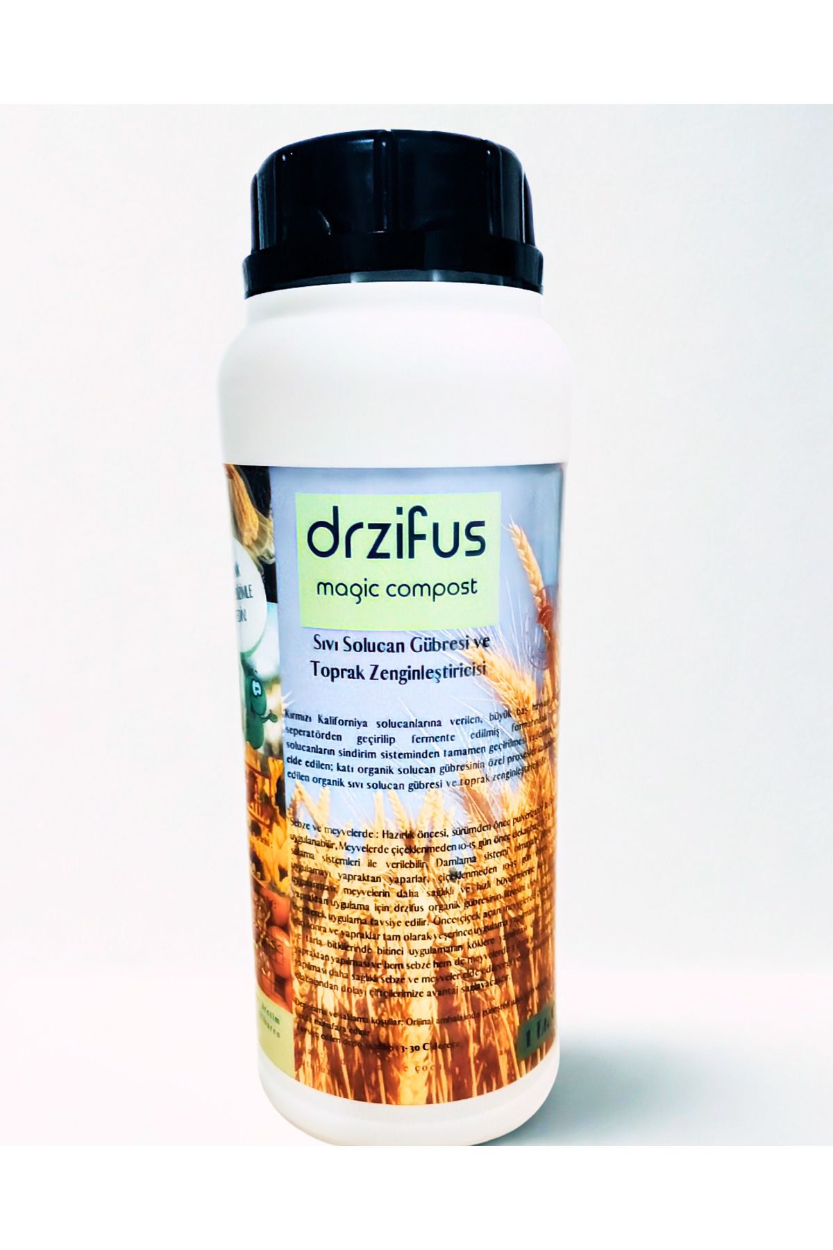 drzifus Drzıfus Organik Sıvı Solucan Gübresi 1 Lt Toprak Zenginleştirici (Ruhsatlı ve Onaylı)